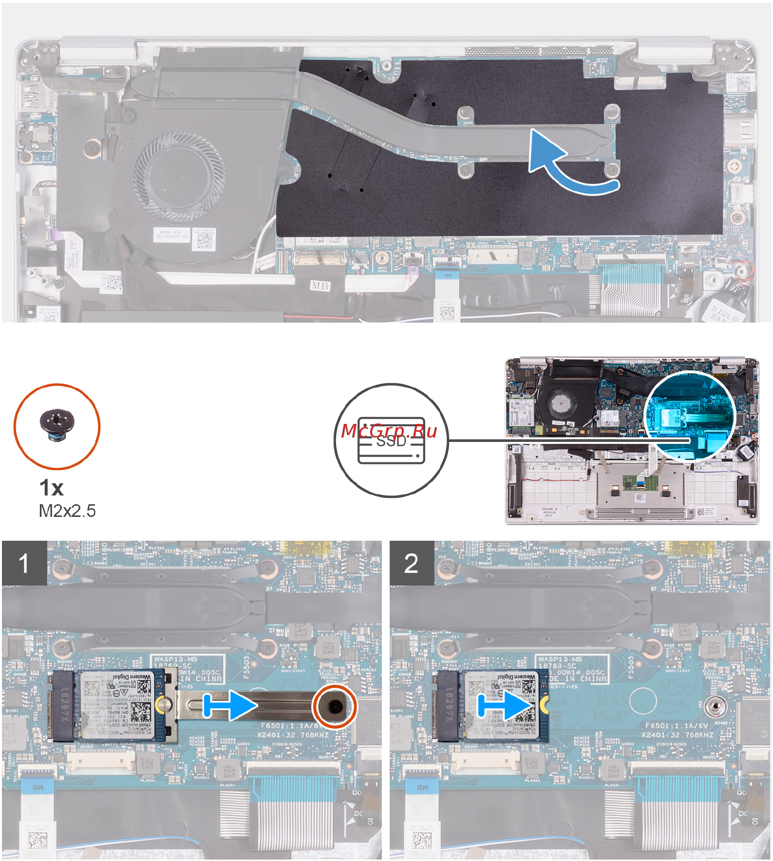 Dell Vostro 5391-4148 [21/79] Установка твердотельного накопителя м 2230