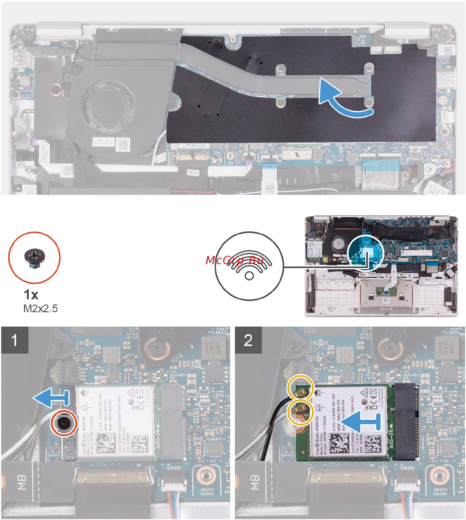 Dell Vostro 5391-4148 [29/79] Установка платы wlan