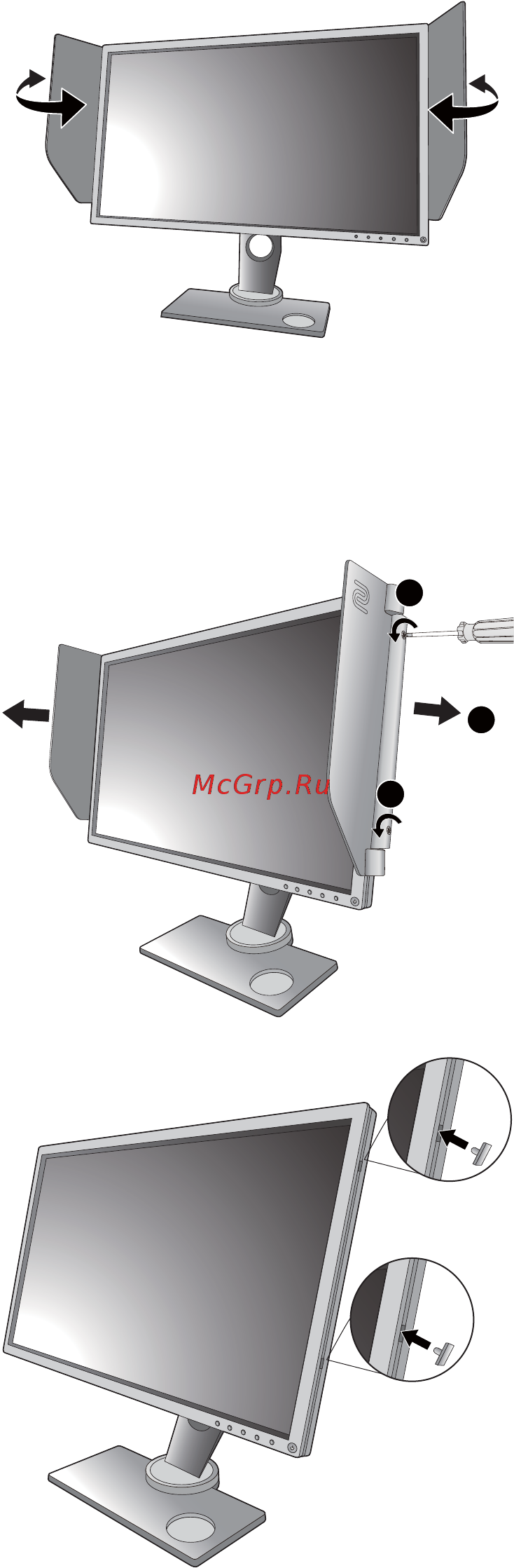 Benq XL2731 Zowie [28/65] Снятие экрана