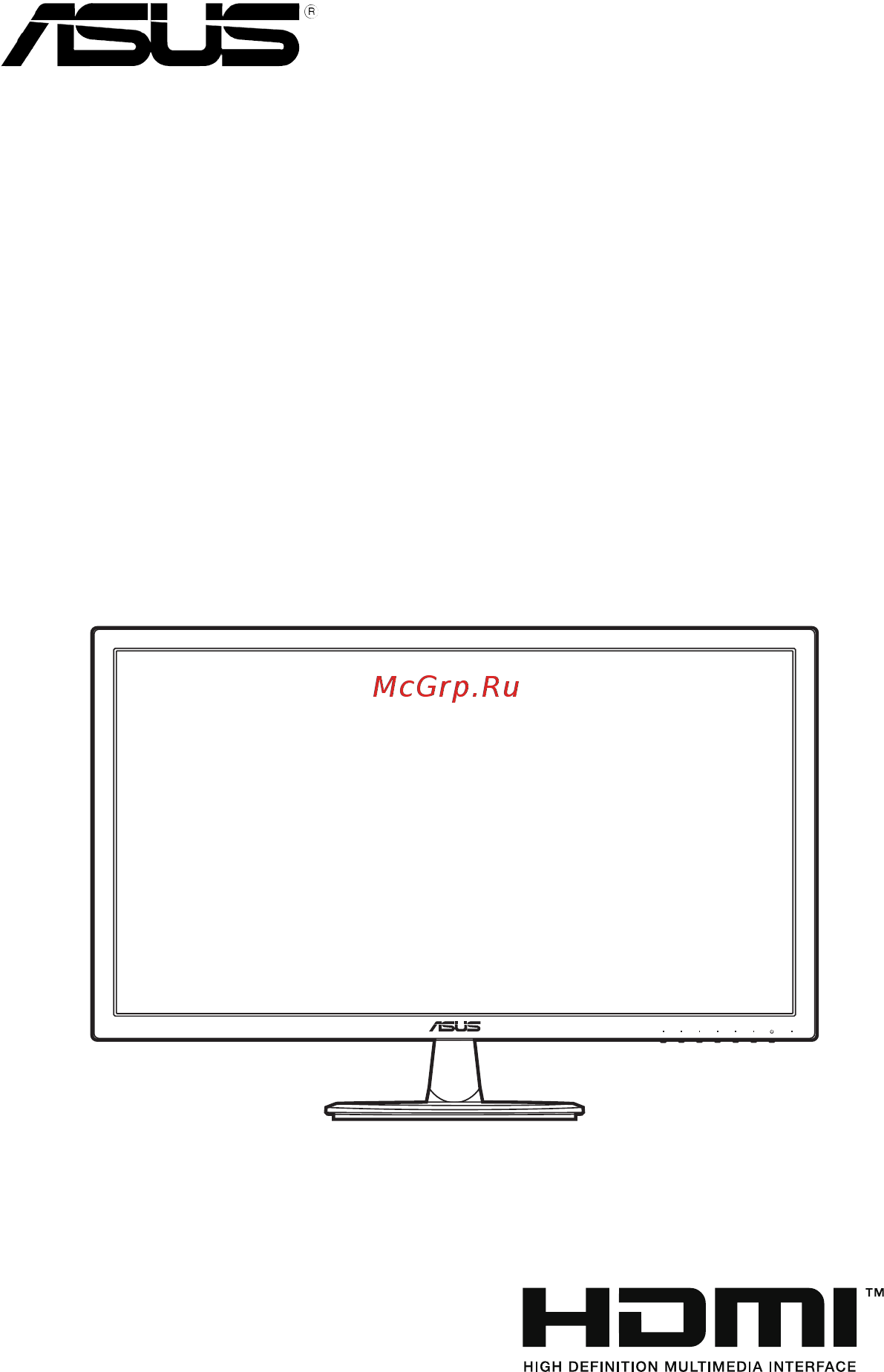 Asus VP247NA Инструкция по эксплуатации онлайн