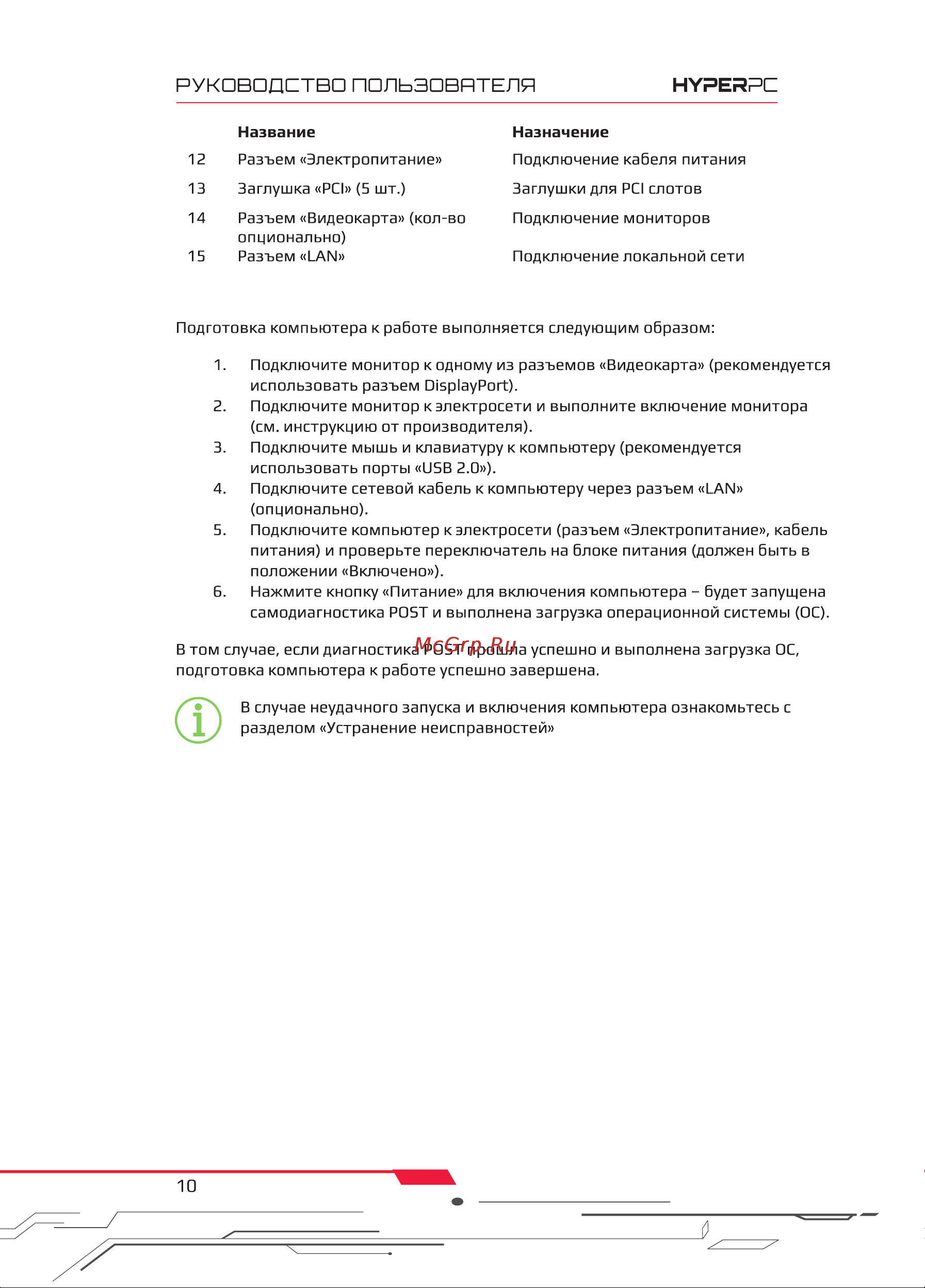 HyperPC Concept 3 (Volt 3090 11900KF) Инструкция по эксплуатации онлайн [10/15] 650626