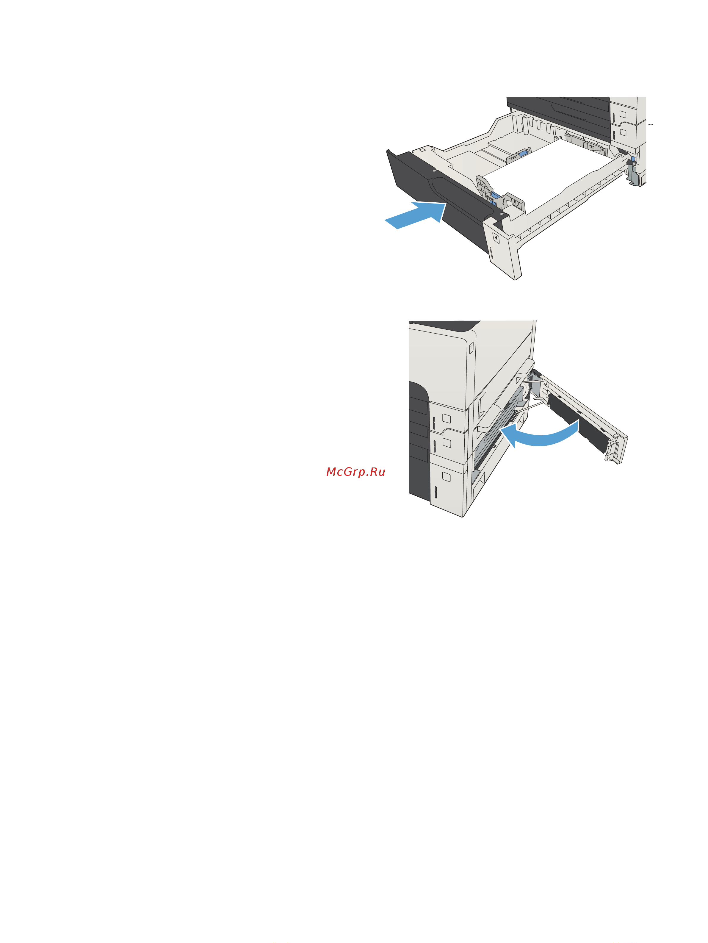 HP CF067A M725f [259/324] Устранение замятий в лотке повышенной емкости на 3500 листов