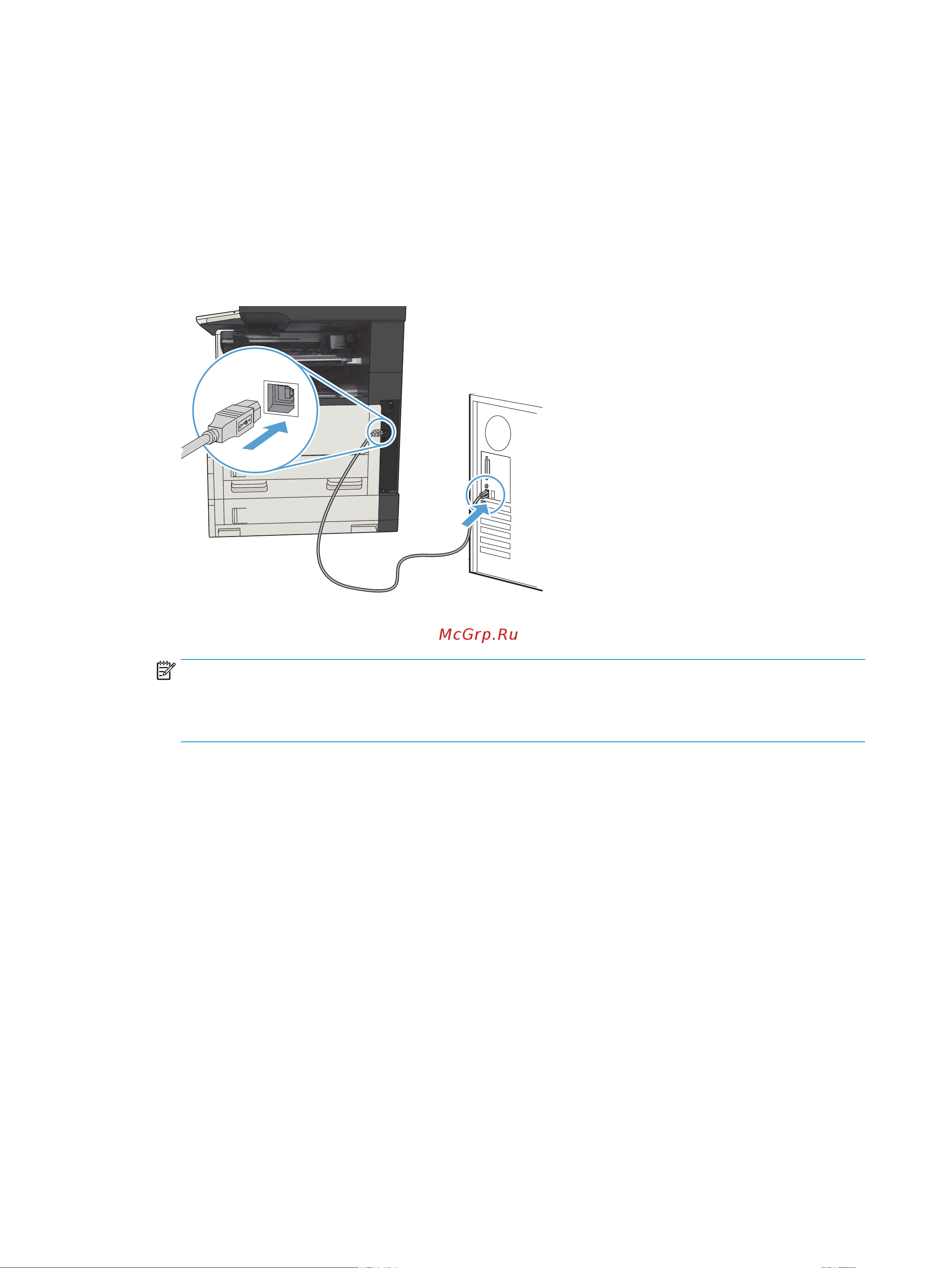 HP CF067A M725f [36/324] Подключение устройства к компьютеру с помощью usb кабеля и установка программного обеспечения mac o