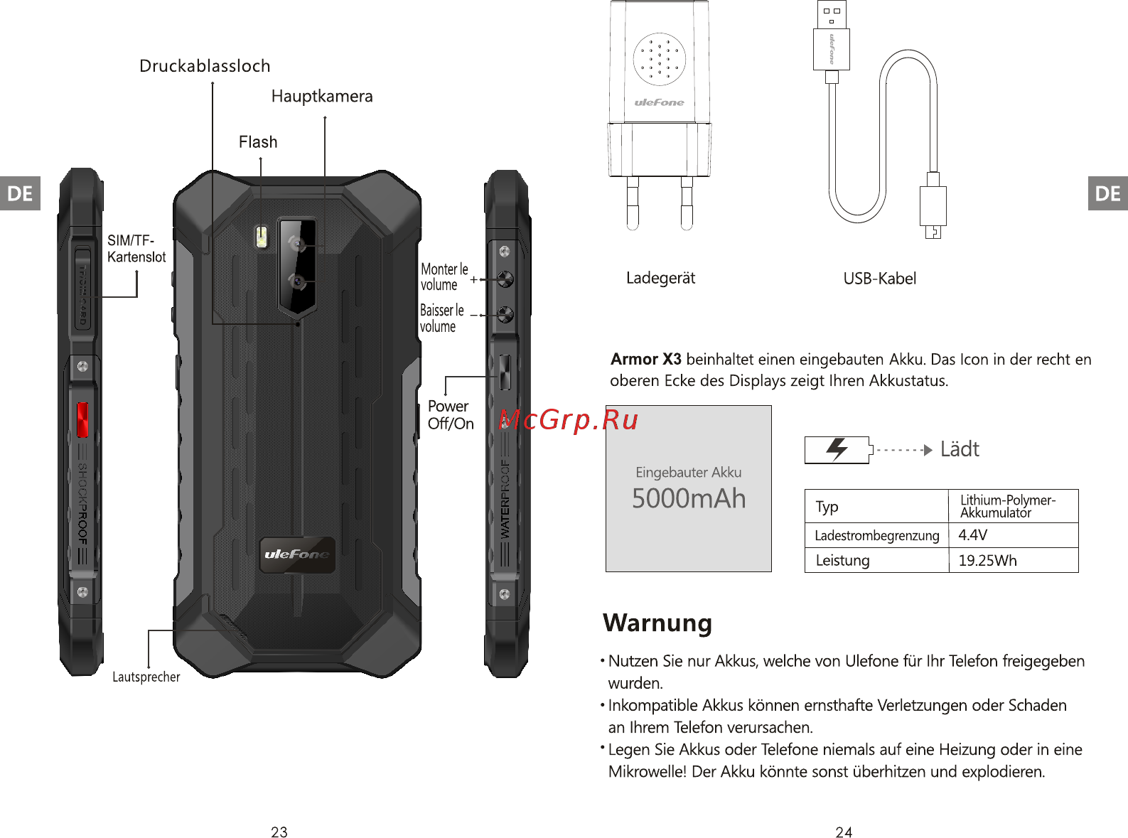 Ulefone Armor X3 Black [14/31] Warnung