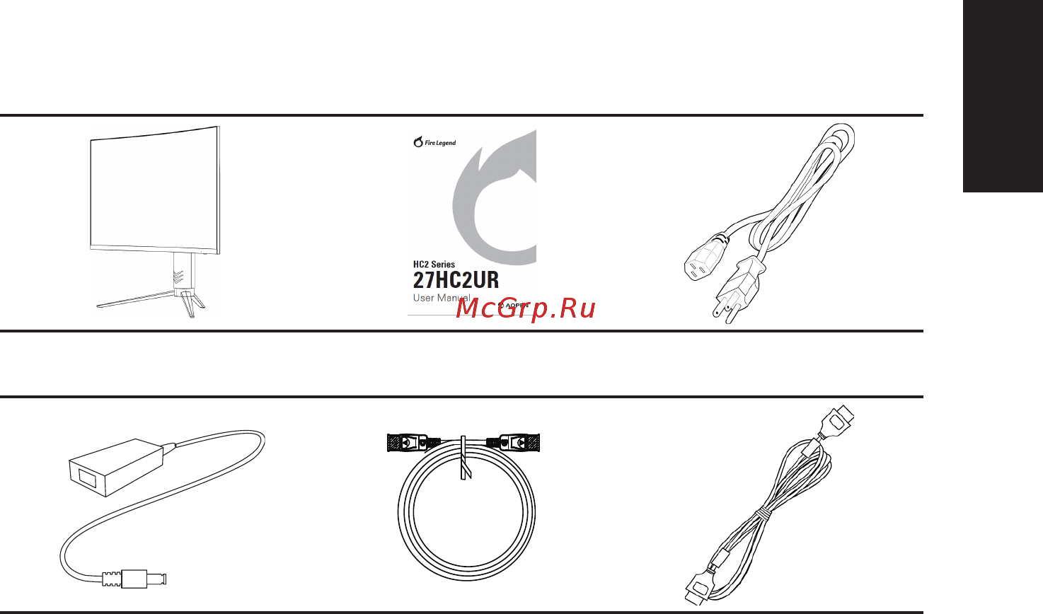 AOPEN 27HC2URPbmiiphx [13/27] Комплектность