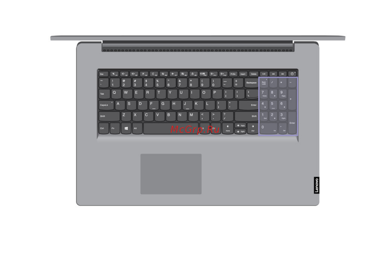 Lenovo IdeaPad L3 15IML05 (81Y300EYRK) [21/70] Числовая клавиатура