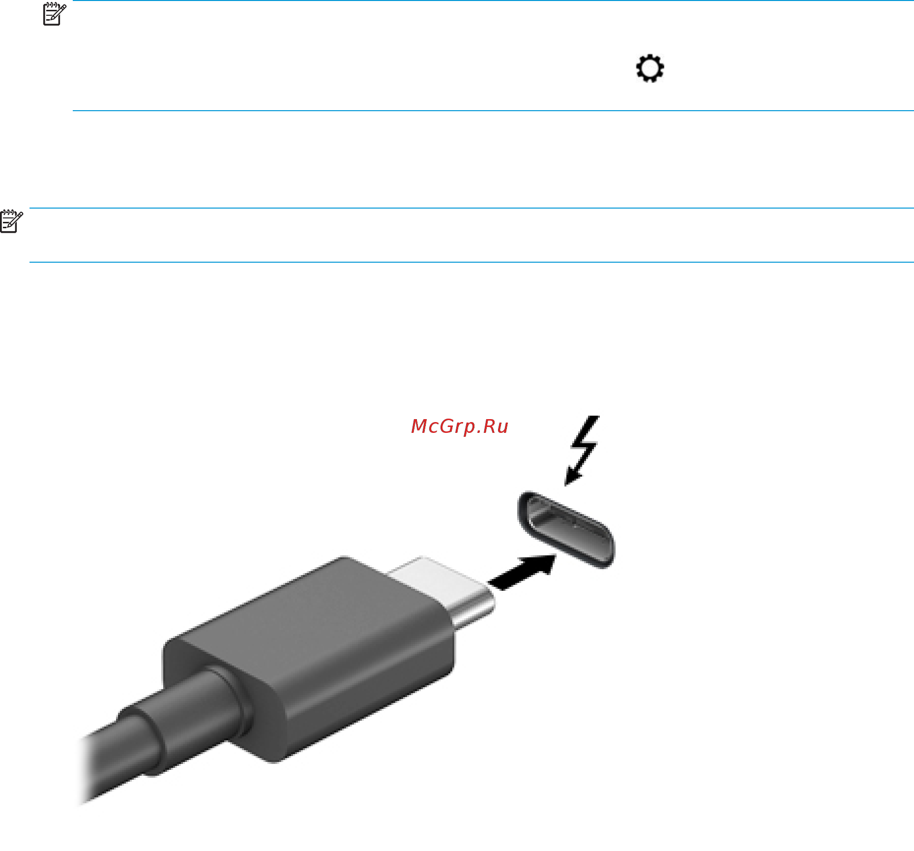 HP Pavilion x360 14-dh1011ur 1E1V2EA [38/85] Подключение устройства thunderbolt с использованием кабеля usb type c только на некоторых моделях
