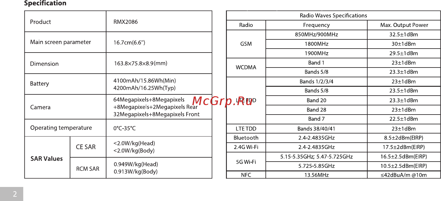 Realme X3 Super Zoom 12+256GB Glacier Blue (RMX2086) [2/29] Specification