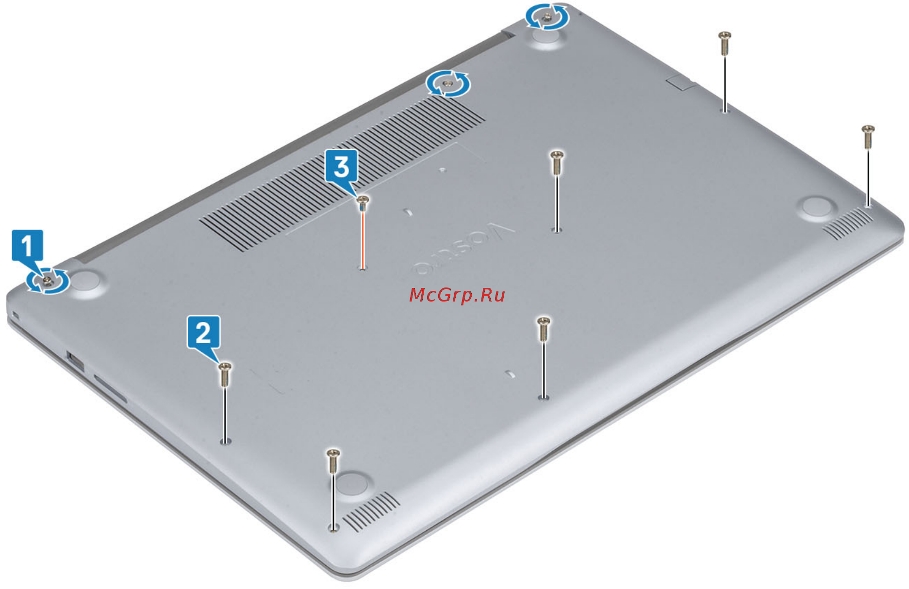 Dell Vostro 3591-6333 [13/92] Нижняя крышка