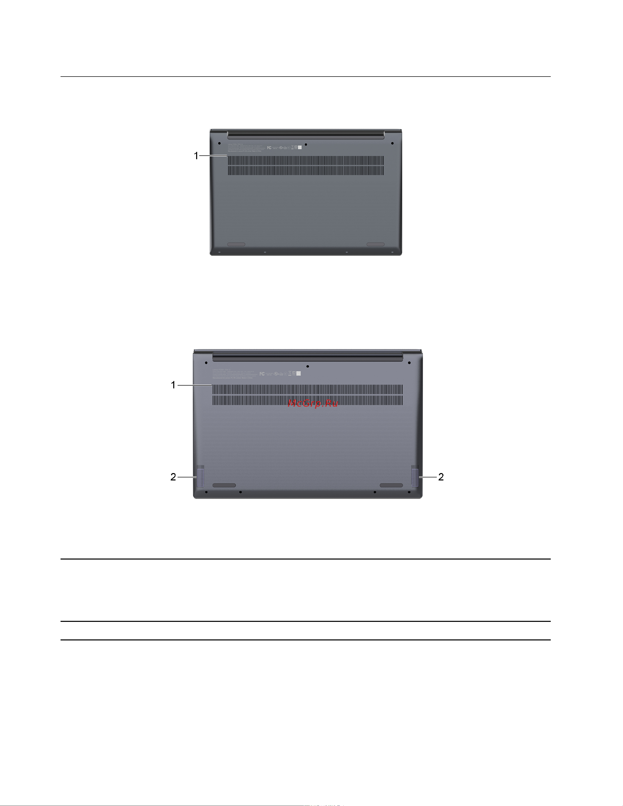 Lenovo Yoga Slim 7 14IIL05 (82A10082RU) [14/82] Вид снизу
