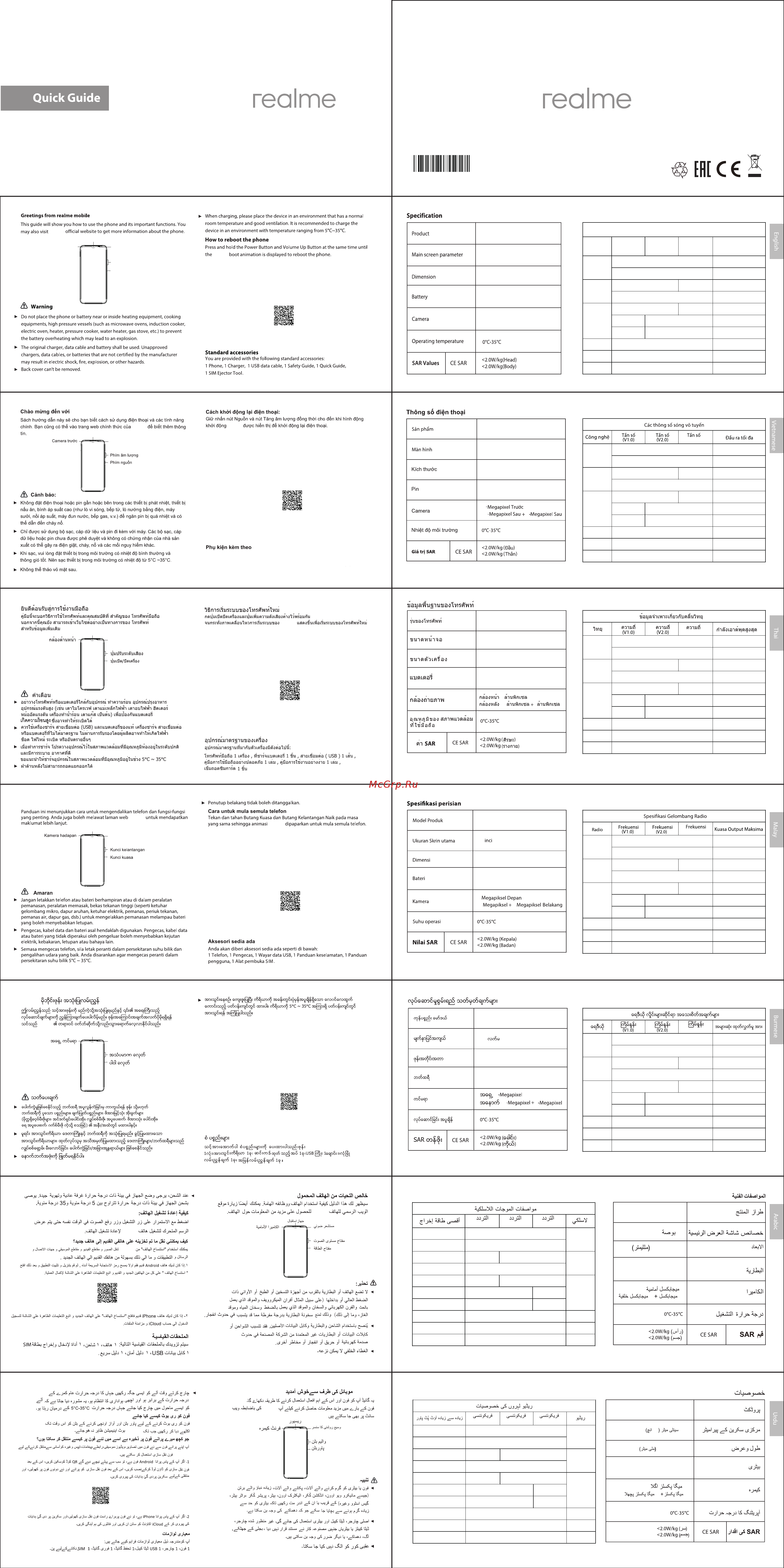 Realme C11 2+32GB Mint Green (RMX2185) Инструкция по эксплуатации онлайн
