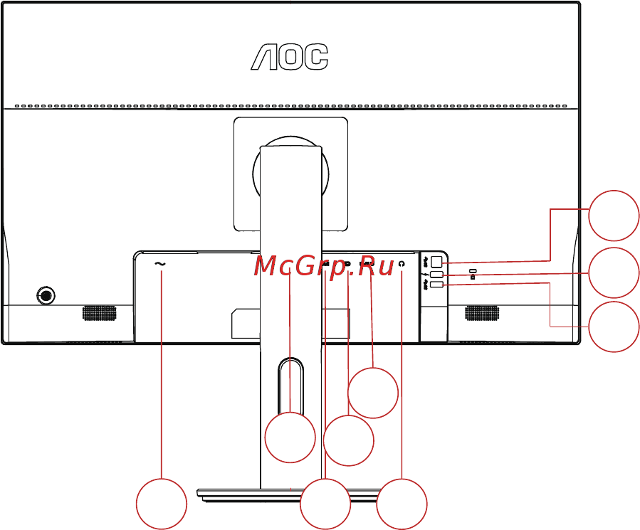 AOC Q2790PQE [11/28] Подключение монитора