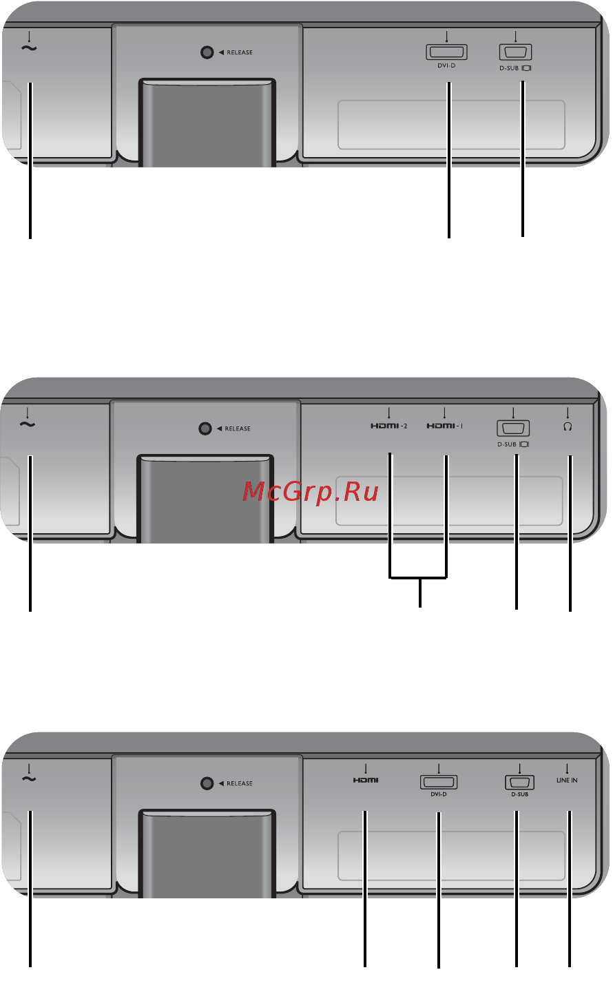 Benq GW2475H [11/48] Входные и выходные разъемы