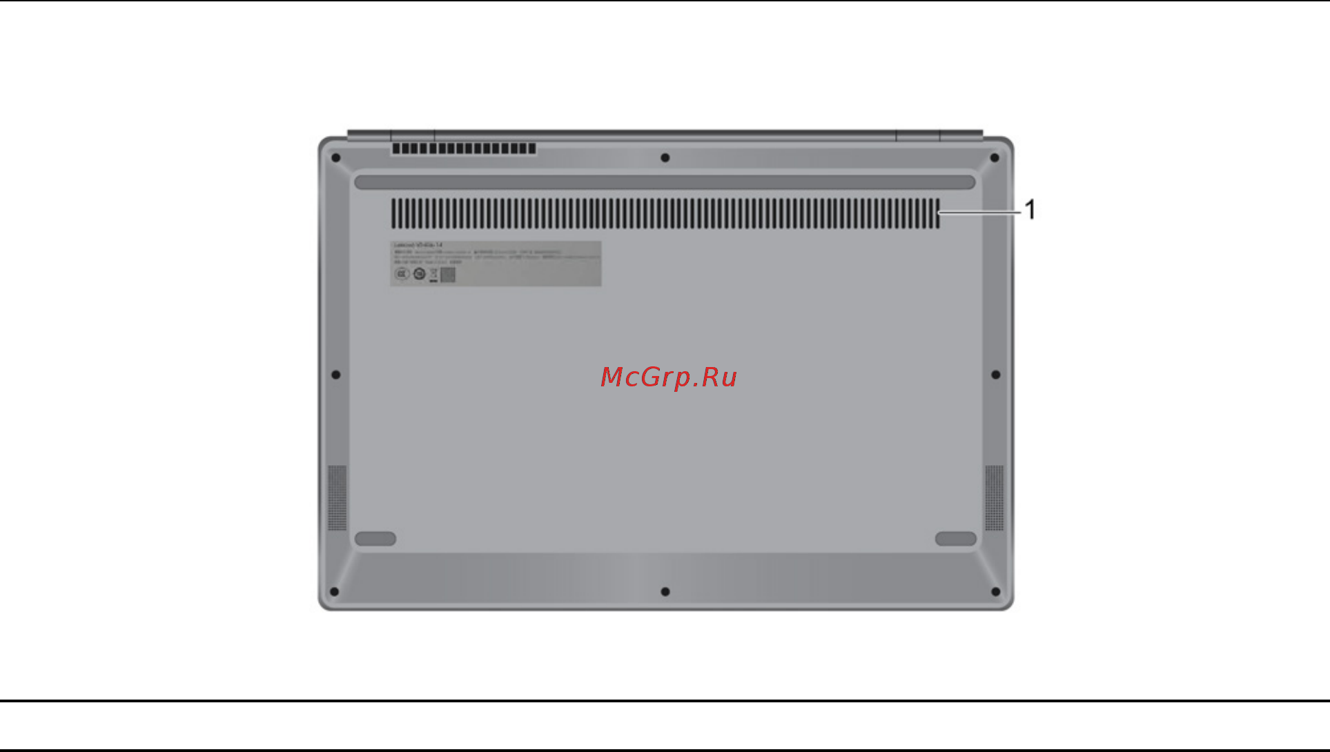 Lenovo ThinkBook 13s IML (20RR0004RU) [12/68] Вид снизу