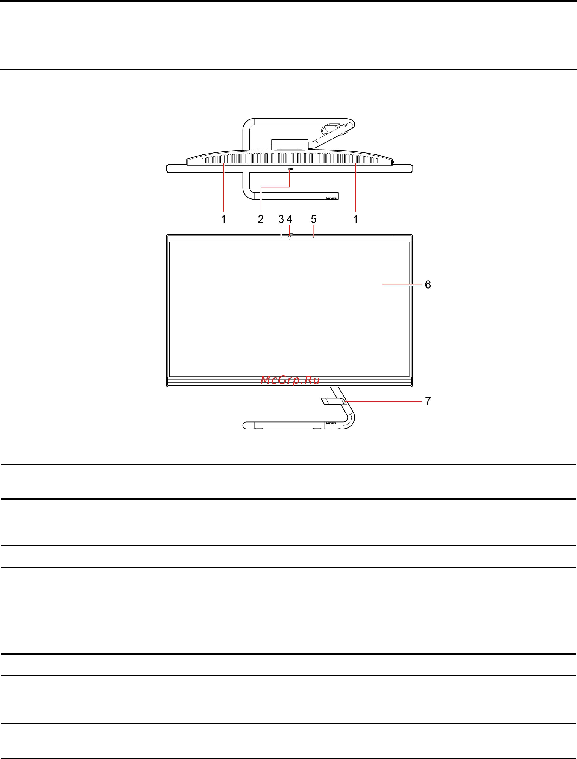 Lenovo IdeaCentre AIO 3 24ARE05 (F0EW003BRK) [7/98] Вид спереди