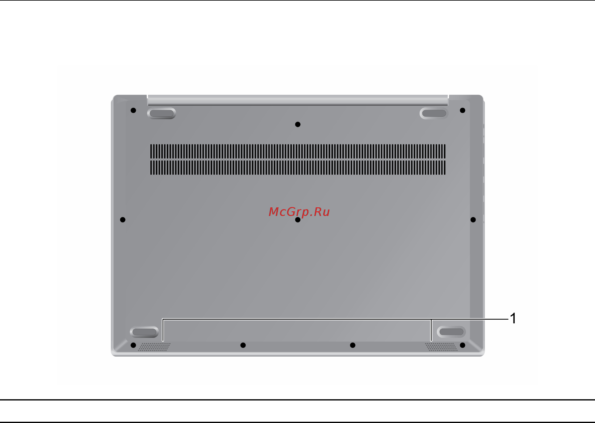 Lenovo IdeaPad 3 14ARE05 (81W30083RU) [12/70] Вид снизу