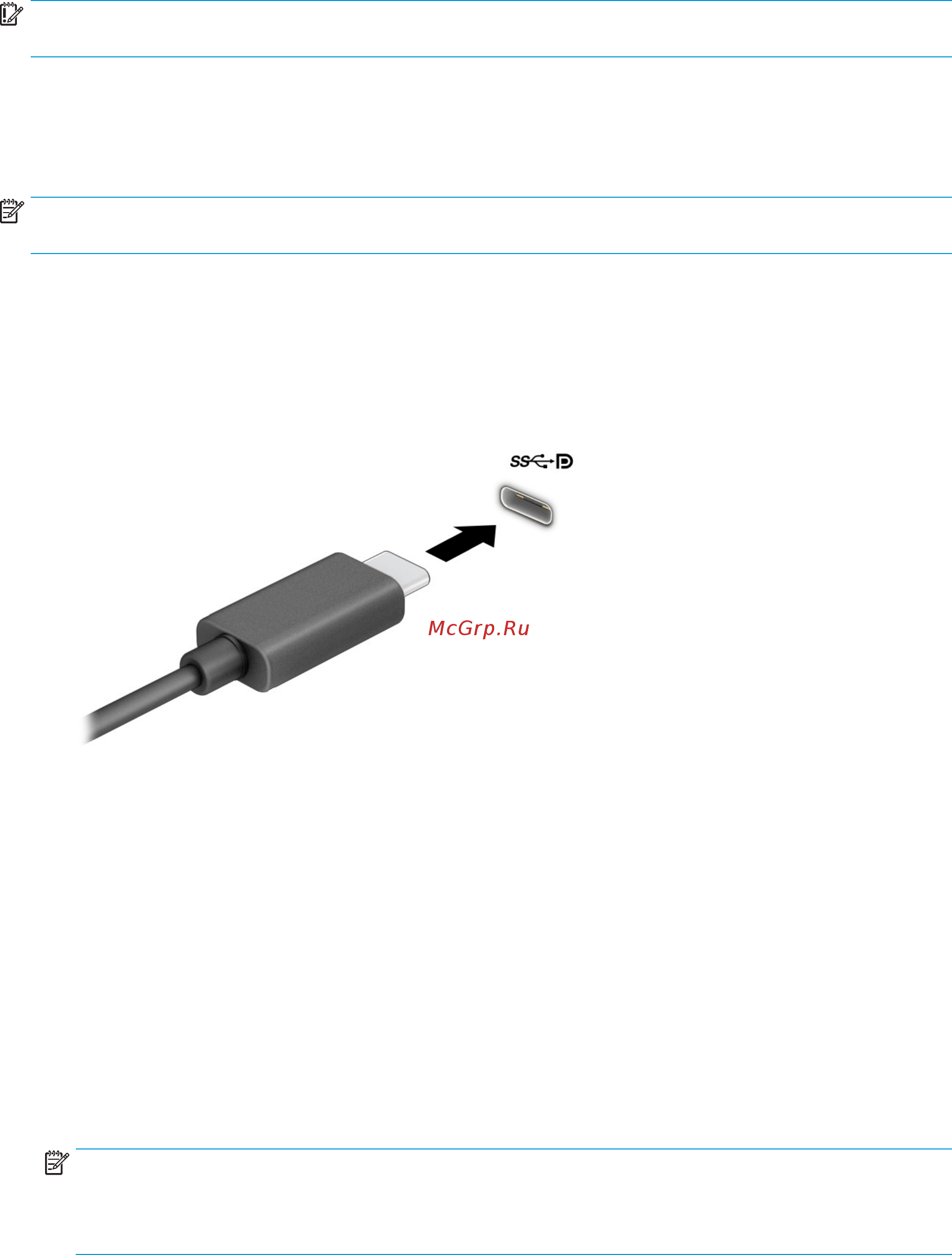 HP ProBook 445 G7 1F3K8EA [43/95] Подключение устройства displayport с использованием кабеля usb type c только на некоторых моделях