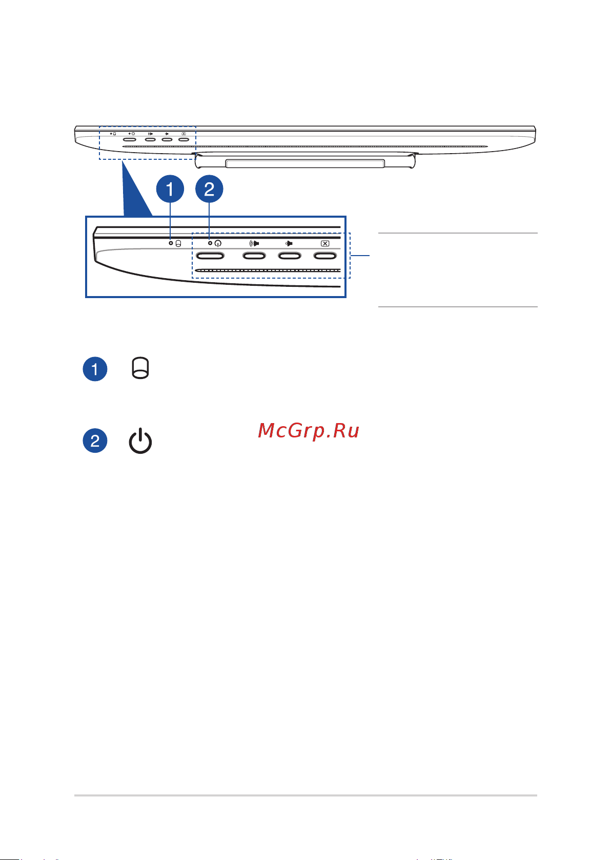 Asus AiO V161GAT-BD048D [18/68] Вид сверху