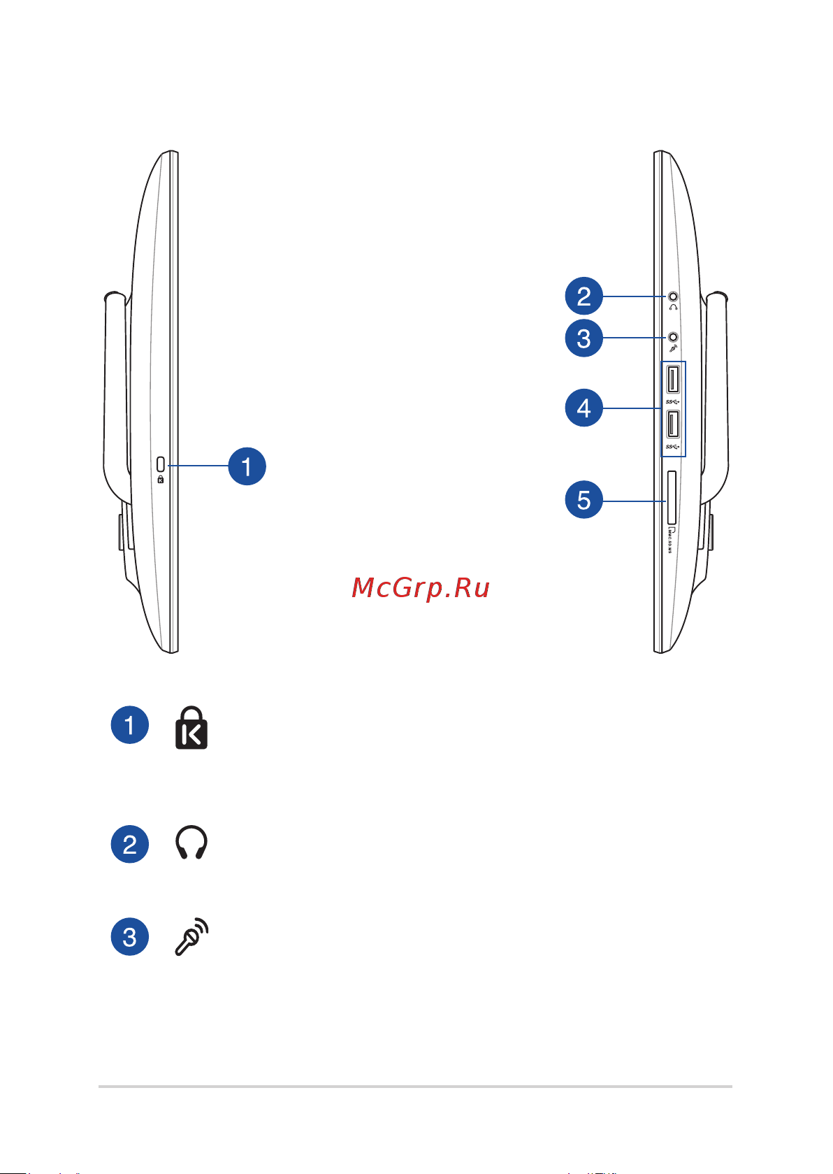 Asus AiO V161GAT-BD141T [19/68] Вид слева