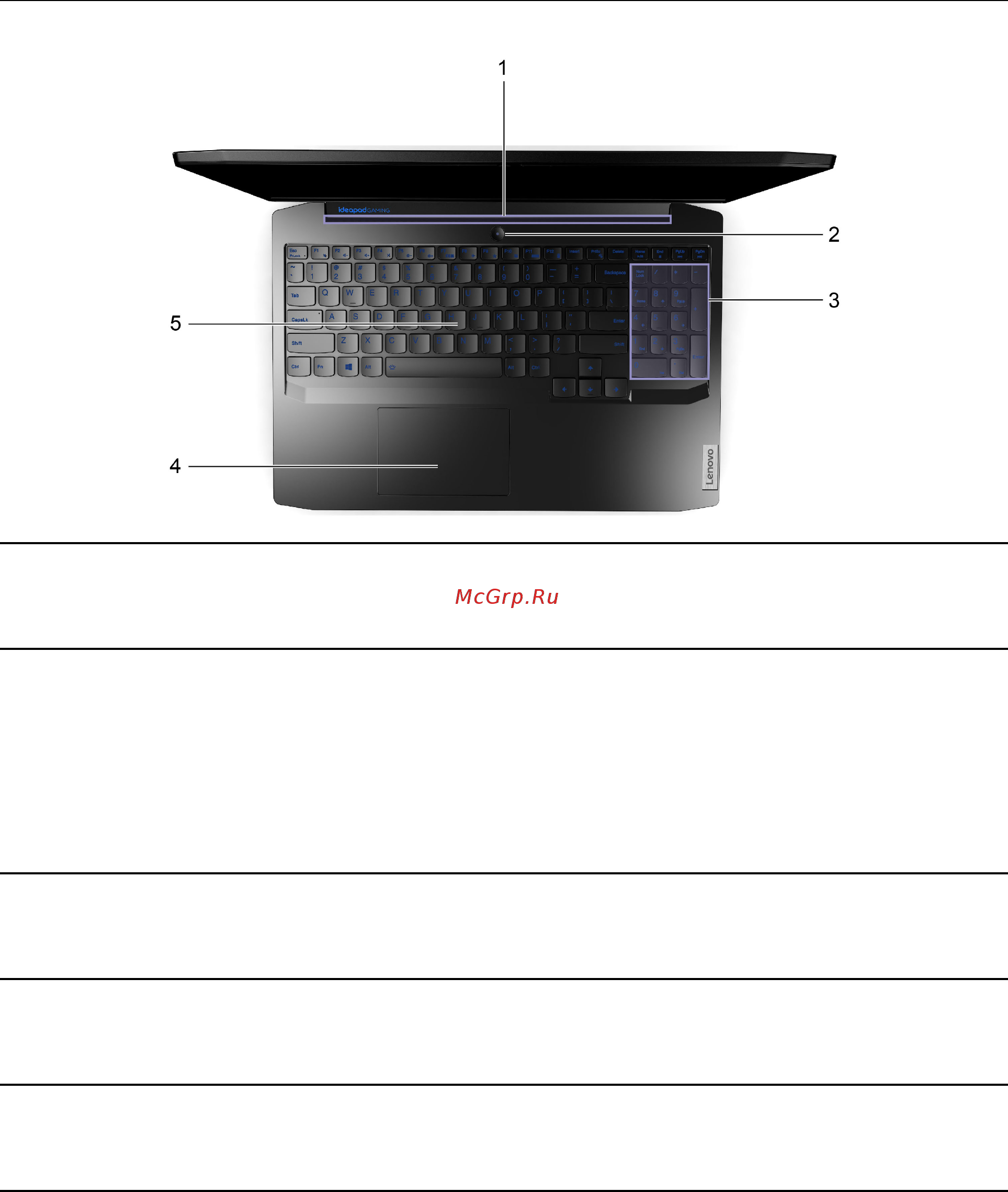 Lenovo IdeaPad Gaming 3 15IMH05 (81Y40097RK) [8/66] Вид основания