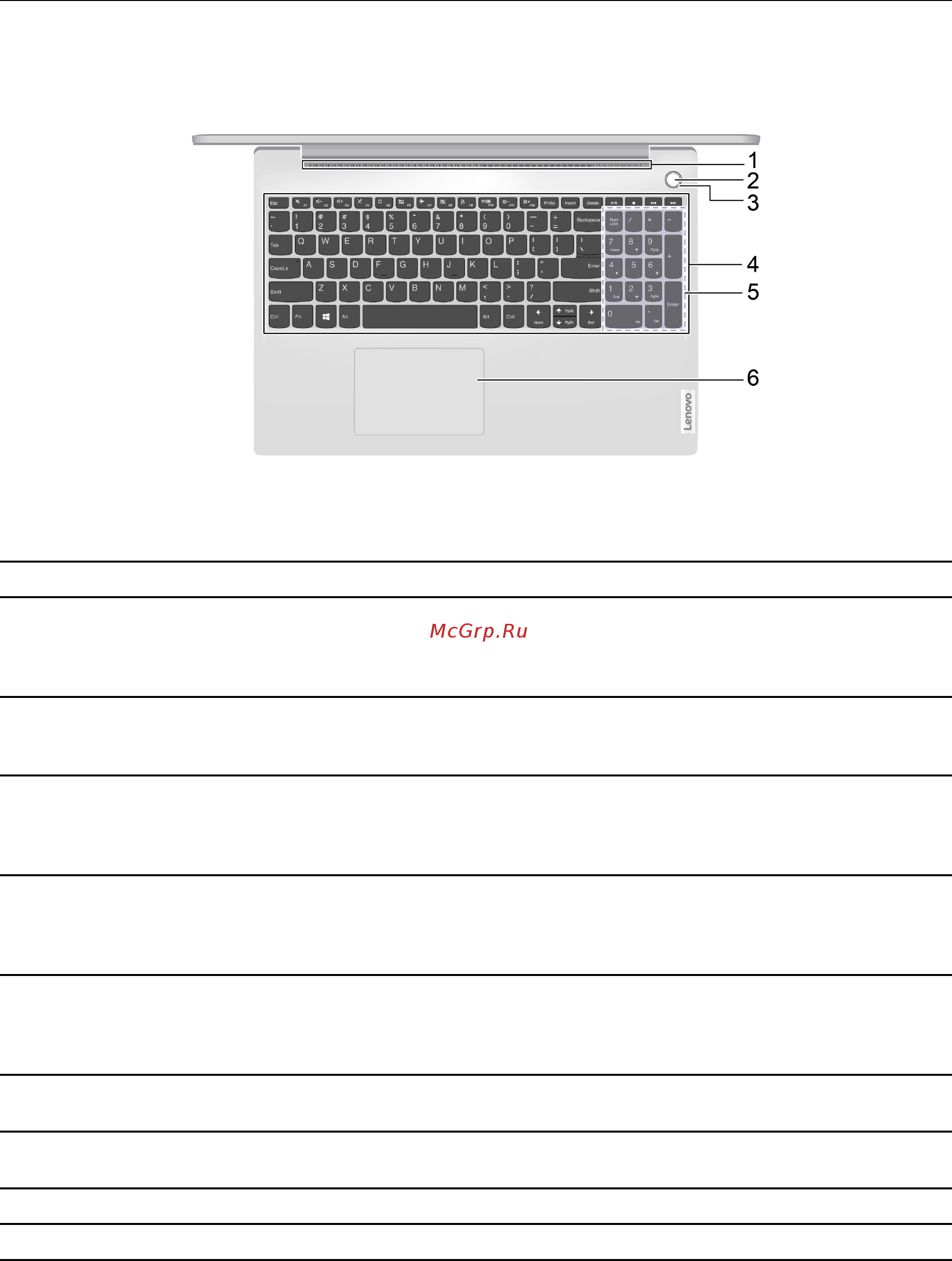 Lenovo V17 IIL (82GX007SRU) [8/66] Вид сверху