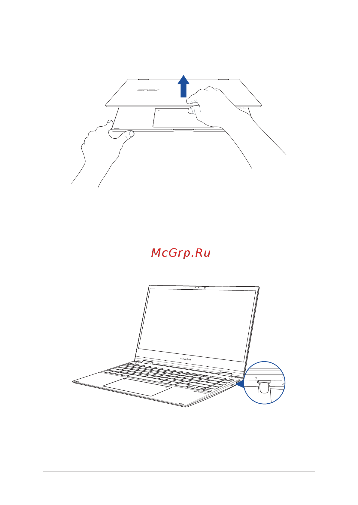Asus ZenBook Flip S UX371EA-HL135T [30/102] Нажмите кнопку питания