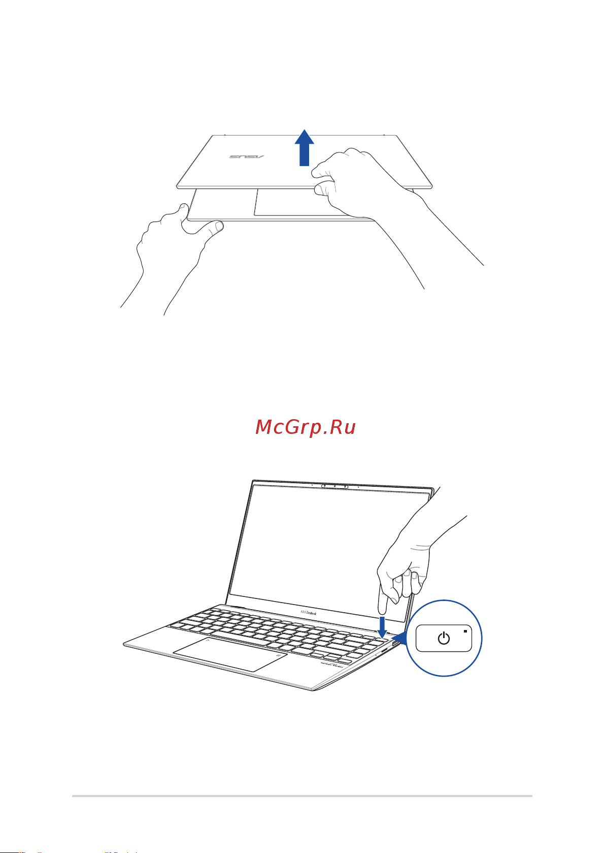 Asus UX425EA-BM004T [30/98] Откройте крышку