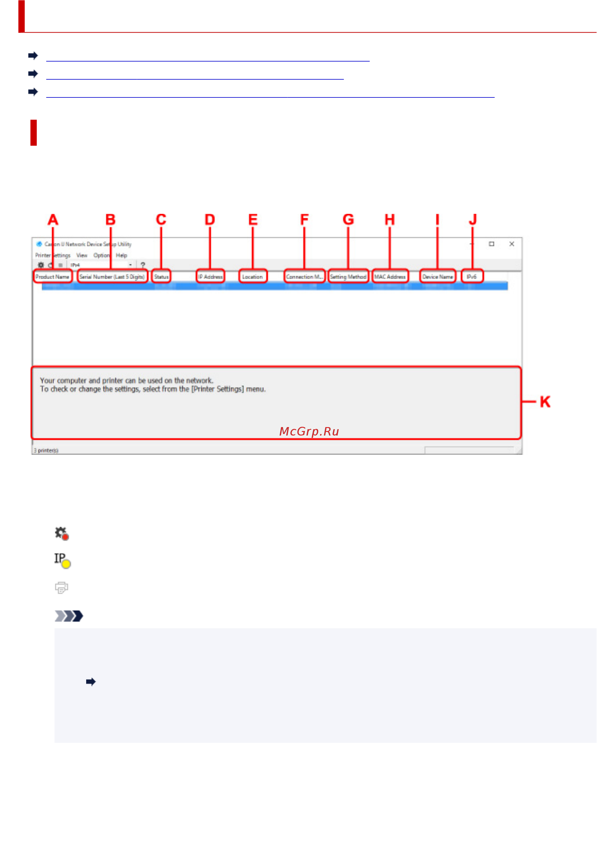 Canon PIXMA G3420 MegaTank [56/443] Экран canon ij network device setup utility
