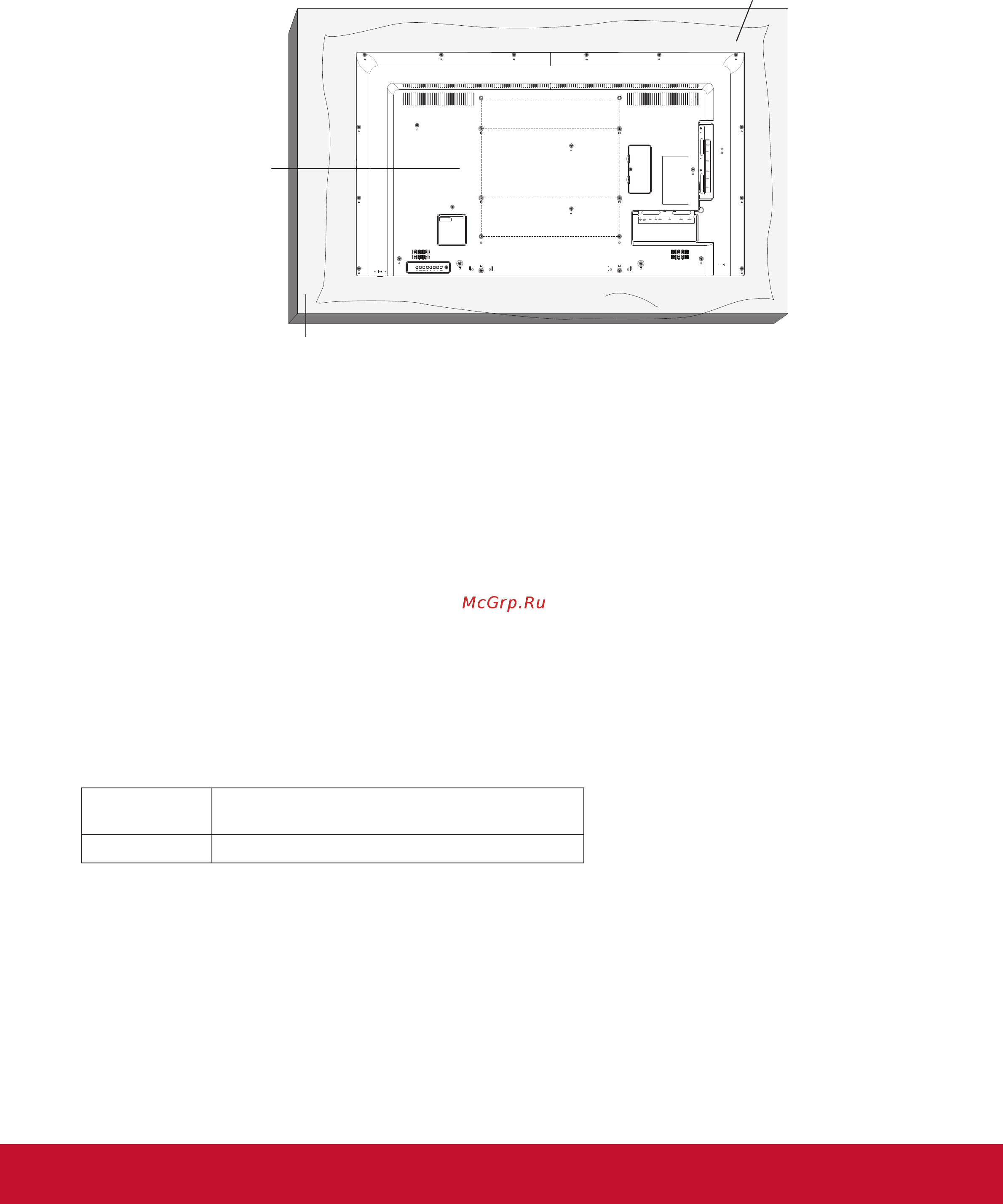Viewsonic CDE5010 [11/67] Настенная установка