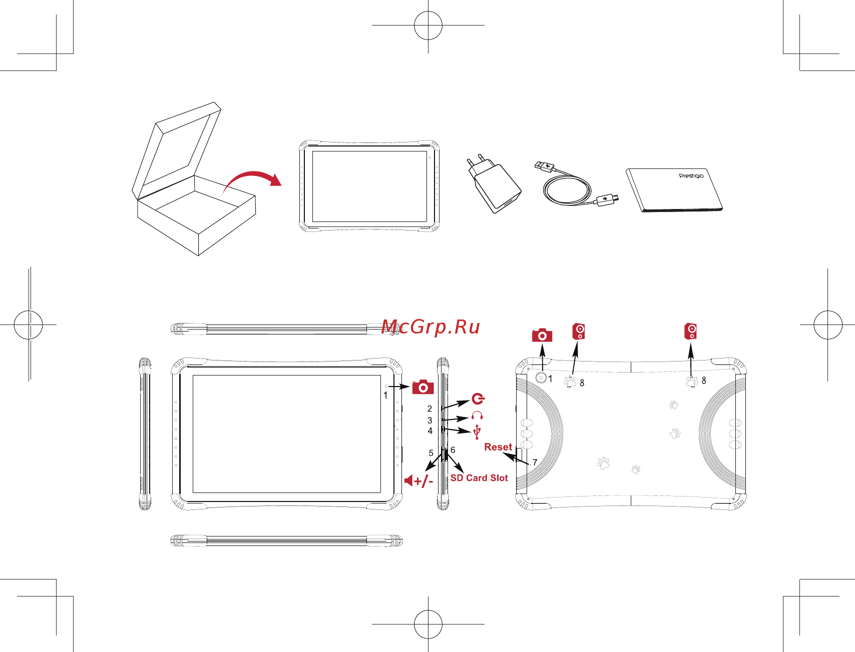 Prestigio SmartKids MAX (PMT3103_WI_D_PU_CIS) Инструкция по эксплуатации онлайн