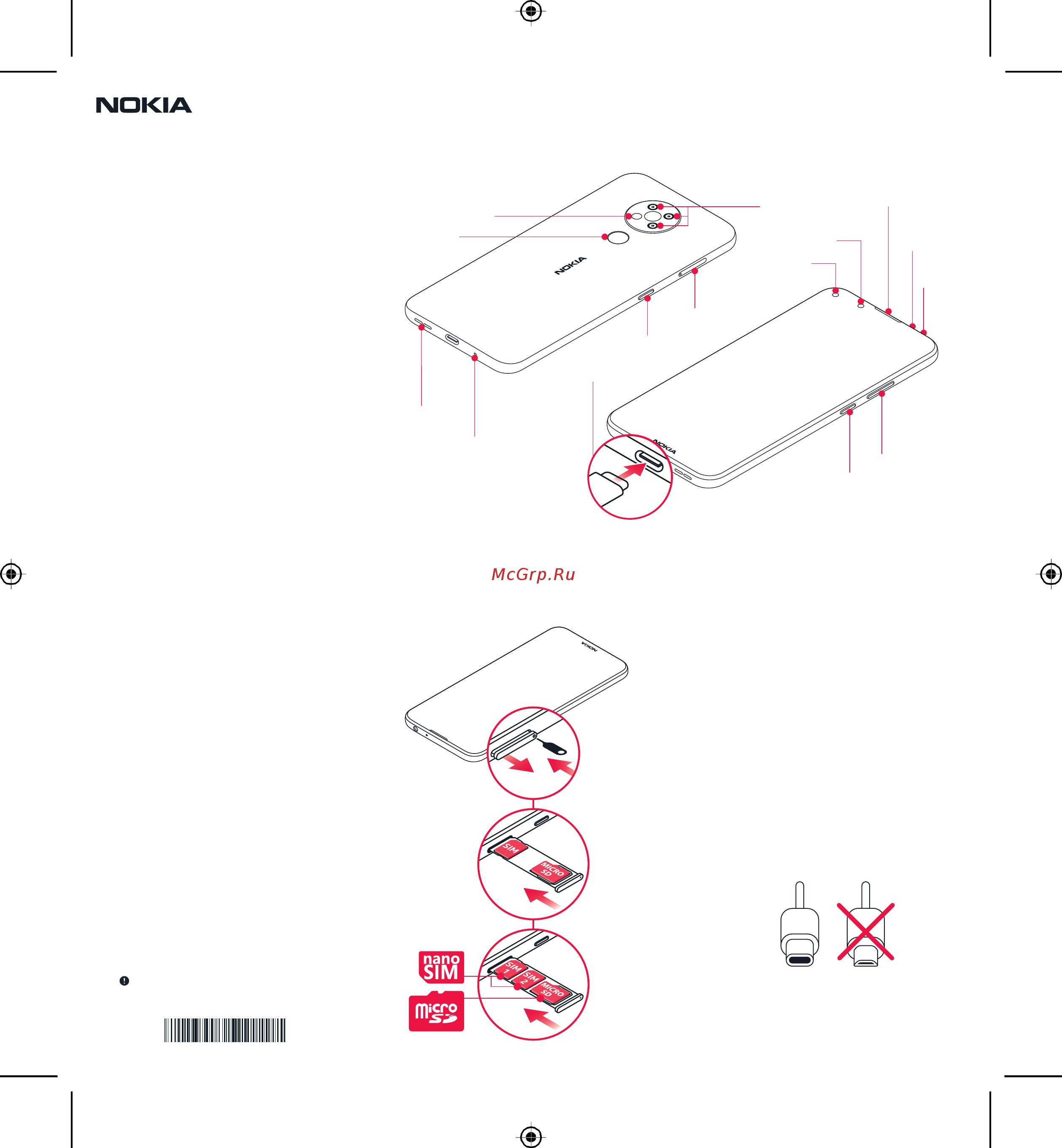 Nokia 3.4 3+64GB Grey (TA-1283) Инструкция по эксплуатации онлайн
