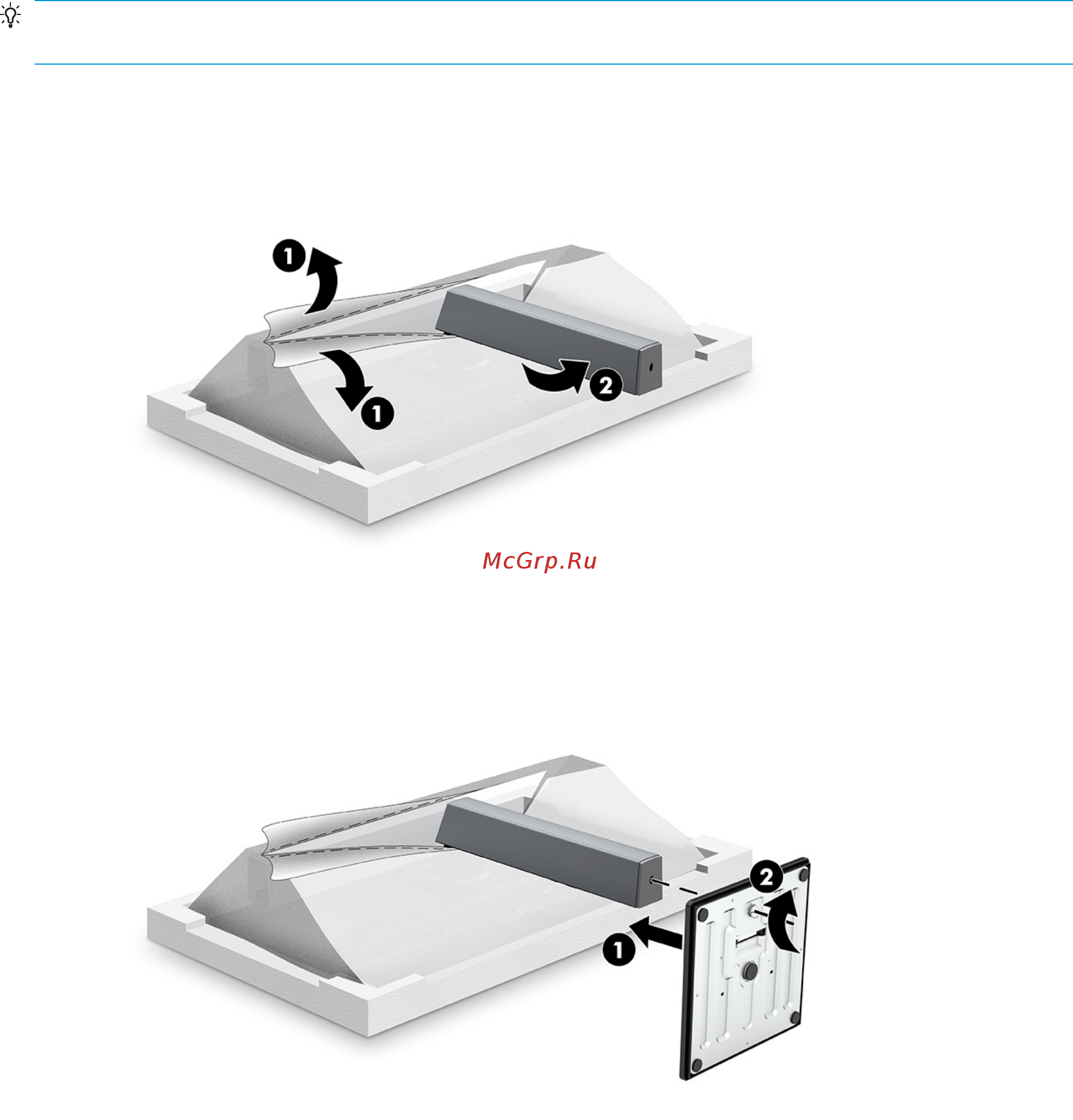HP 27mq (1F2J9AA) [11/39] Крепление подставки для монитора