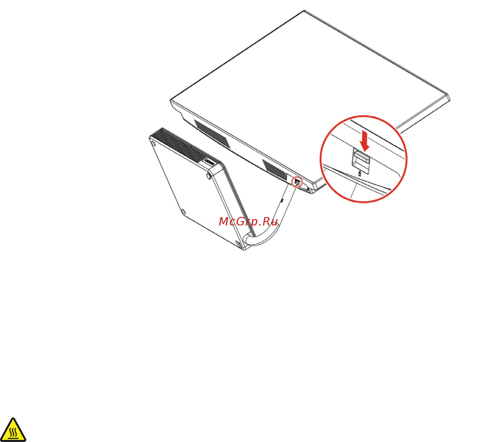 Lenovo IdeaCentre A540-24API (F0EM005DRK) [45/88] Крышка петли