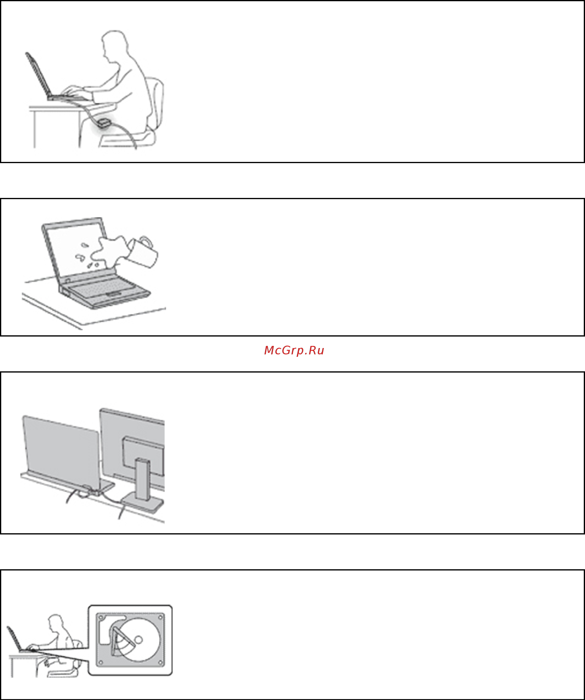 Lenovo IdeaPad 5 14ITL05 (82FE003MRU) [42/76] Будьте осторожны в процессе работы адаптер питания нагревается