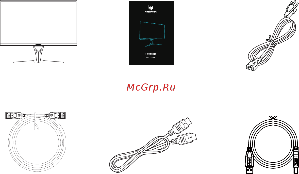 Acer Predator XB323UGPbmiiphzx [11/35] Распаковка