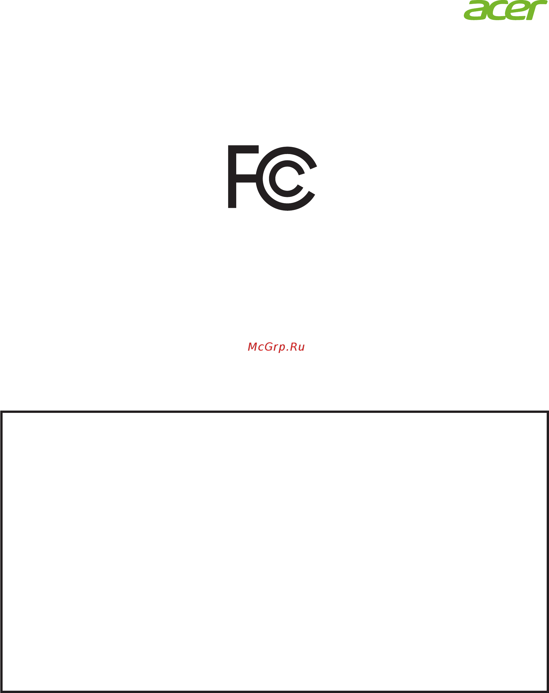 Acer Predator X34GSbmiipphuzx [9/29] Federal communications commission