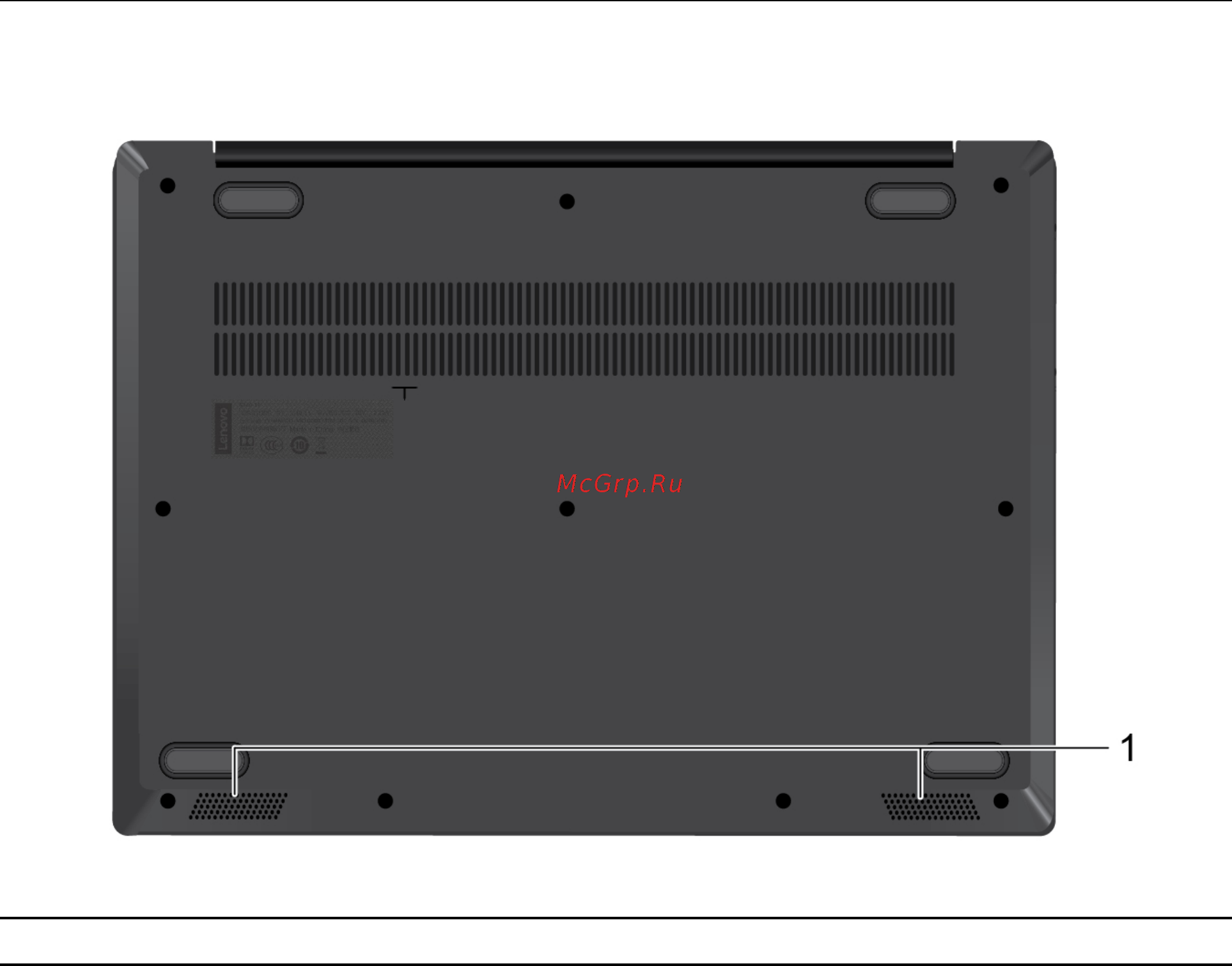 Lenovo IdeaPad S145-15IIL (81W800L3RU) [10/70] Вид снизу