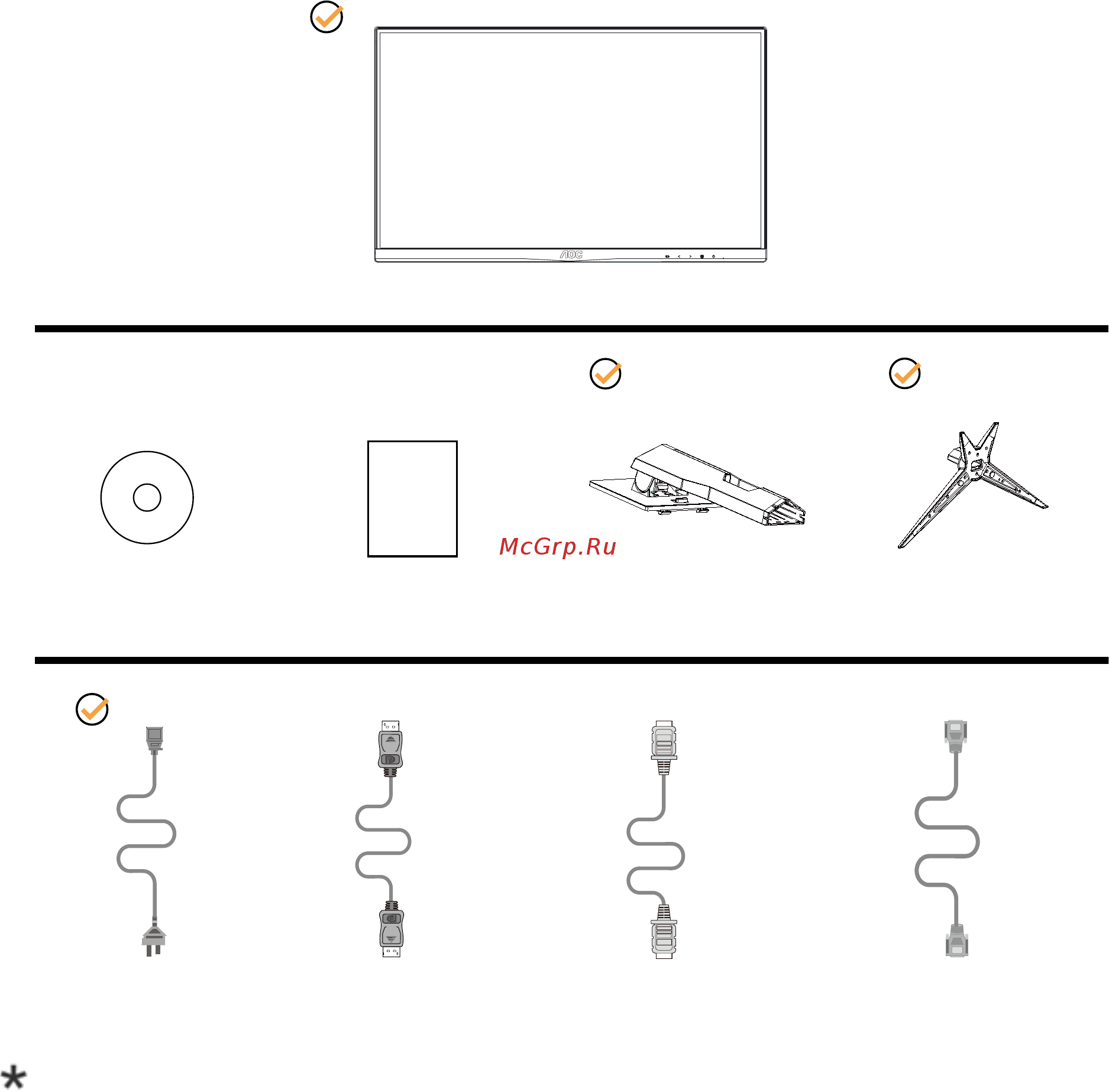 AOC C24G2AE/BK [8/30] Сборка
