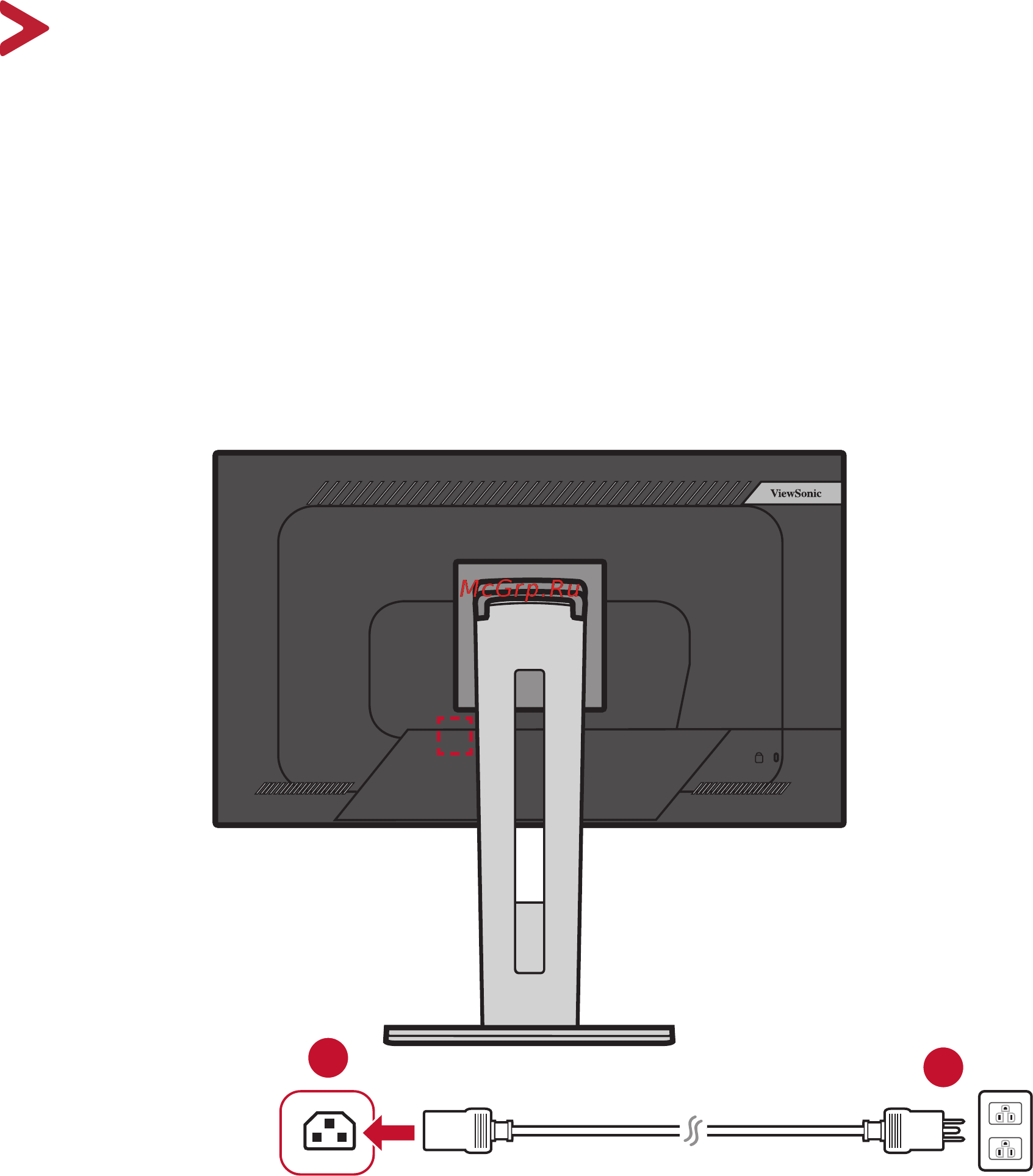 Viewsonic VG2755-2K [16/77] Подключение к источнику питания