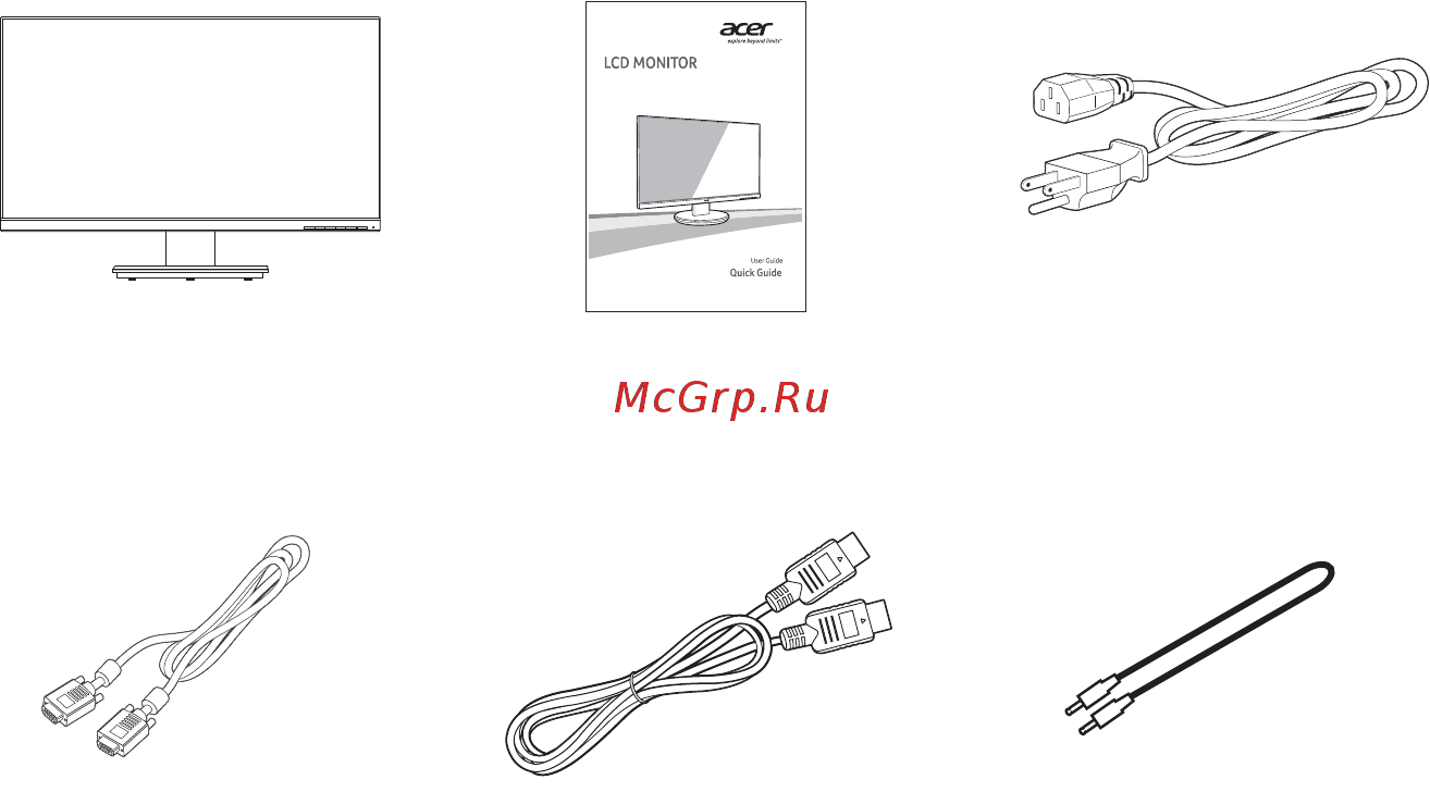 Acer KB242HYLbix [11/33] Распаковка