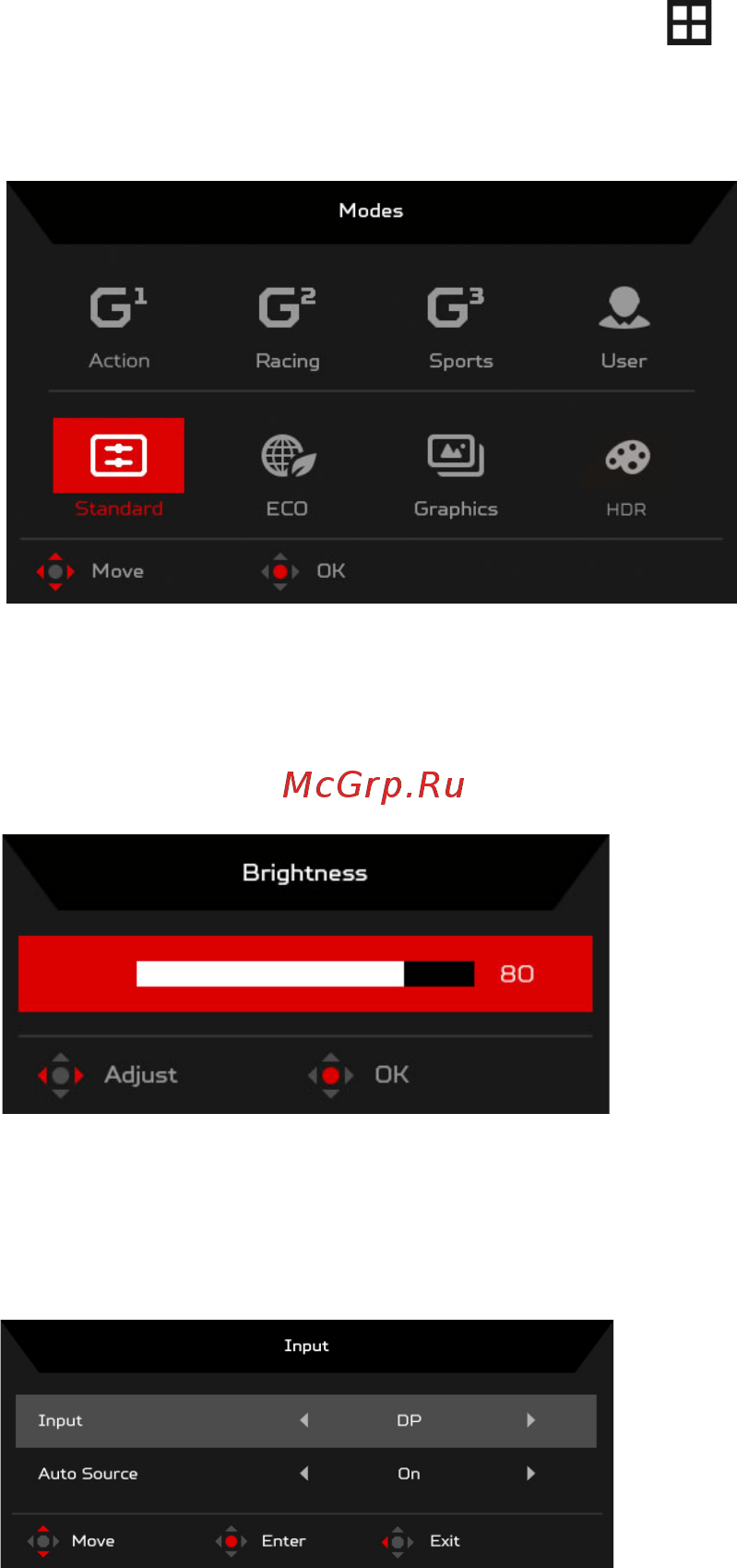 Acer Gaming Nitro XV242YPbmiiprx Инструкция по эксплуатации онлайн [22/34] 569815