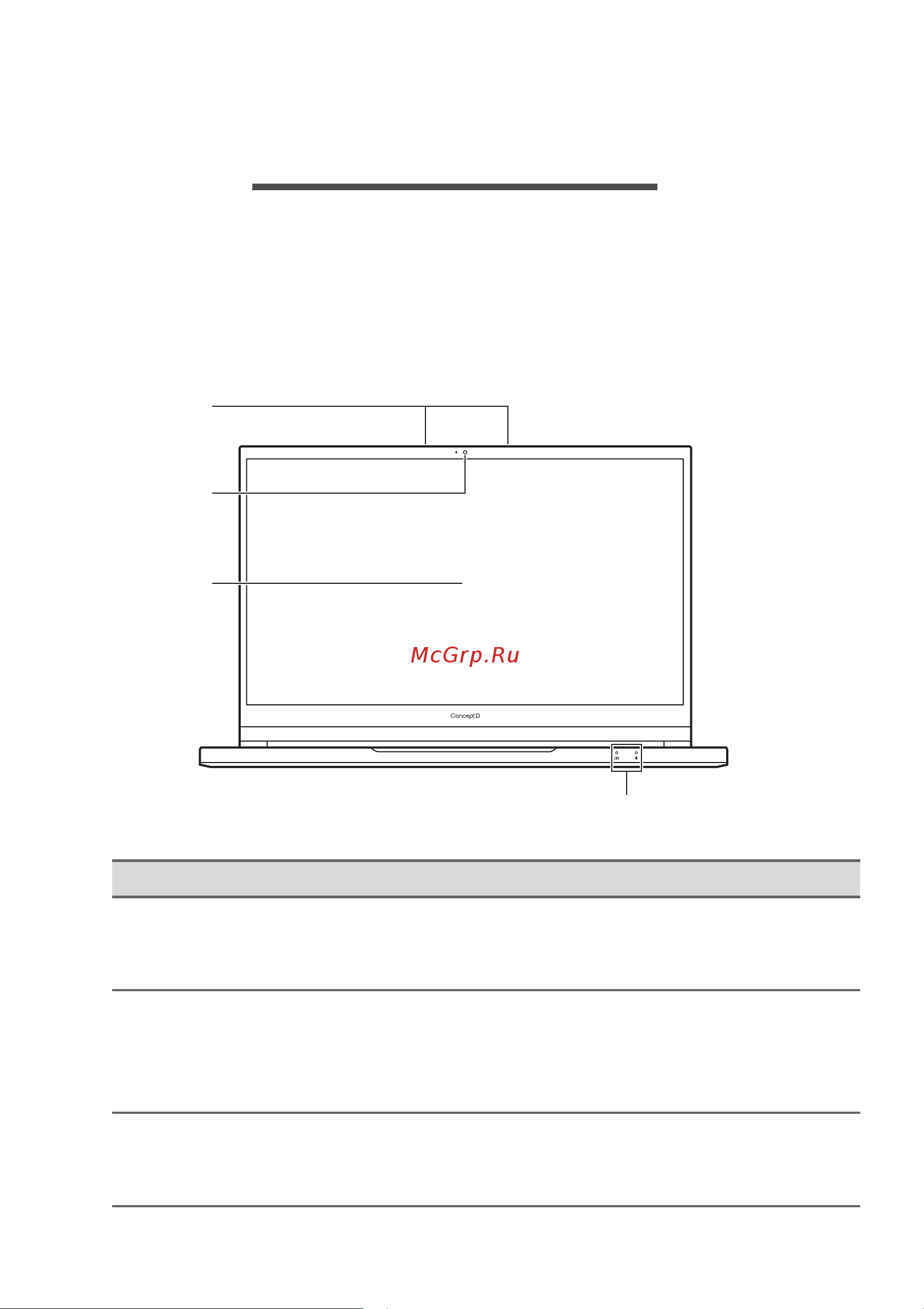 Acer ConceptD 3 CC314-72-762W NX.C5GER.003 [14/118] Знакомство с вашим ноутбуком conceptd