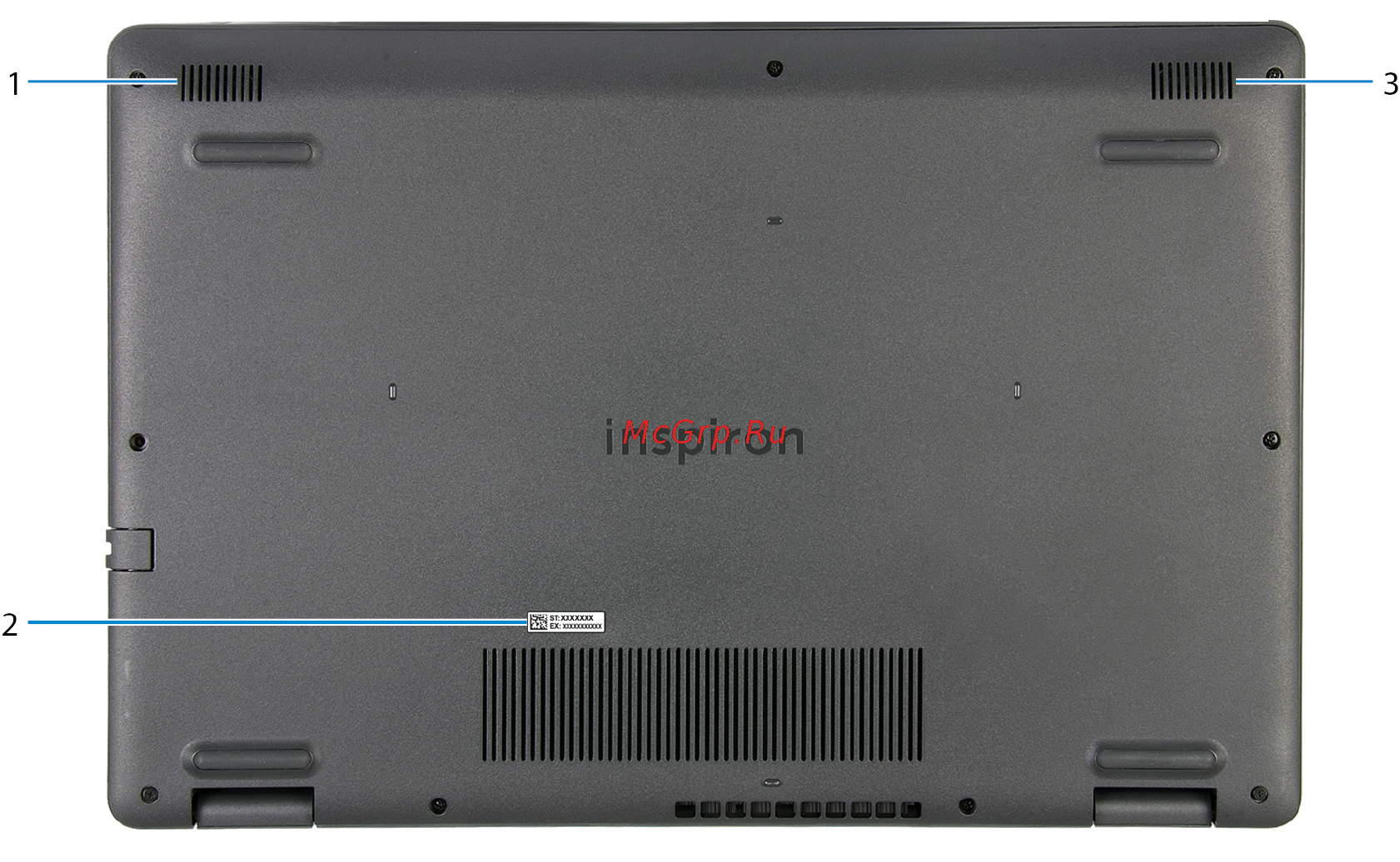 Dell Inspiron 3501-8199 [9/25] Нижняя панель