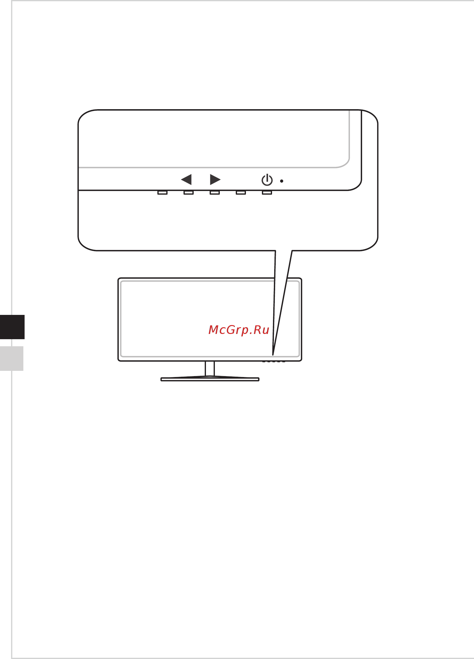 MSI Optix MAG341CQ [18/28] Клавиши управления экранным меню