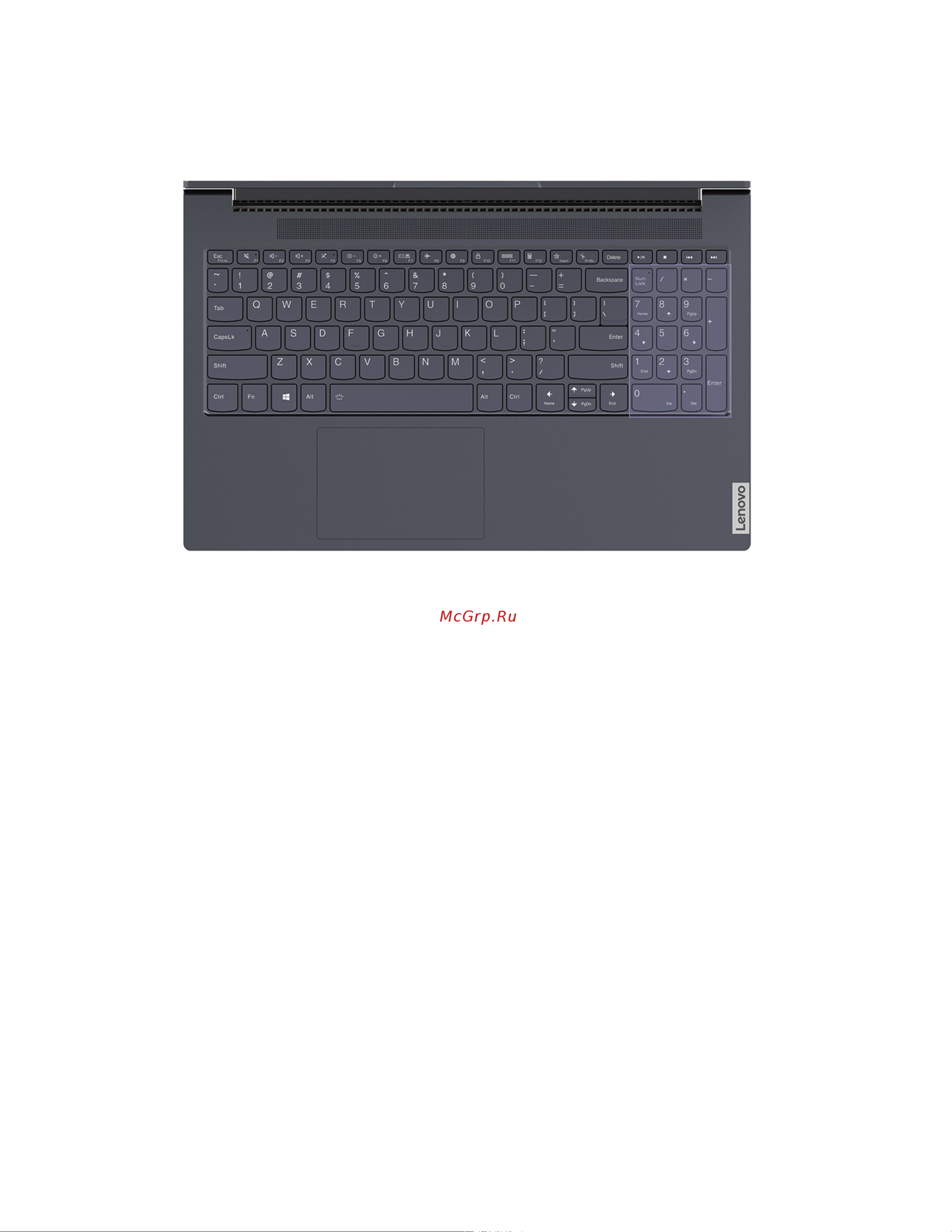 Lenovo Yoga Slim 7 15IMH05 (82AB003LRU), как новый [26/0] Числовая клавиатура