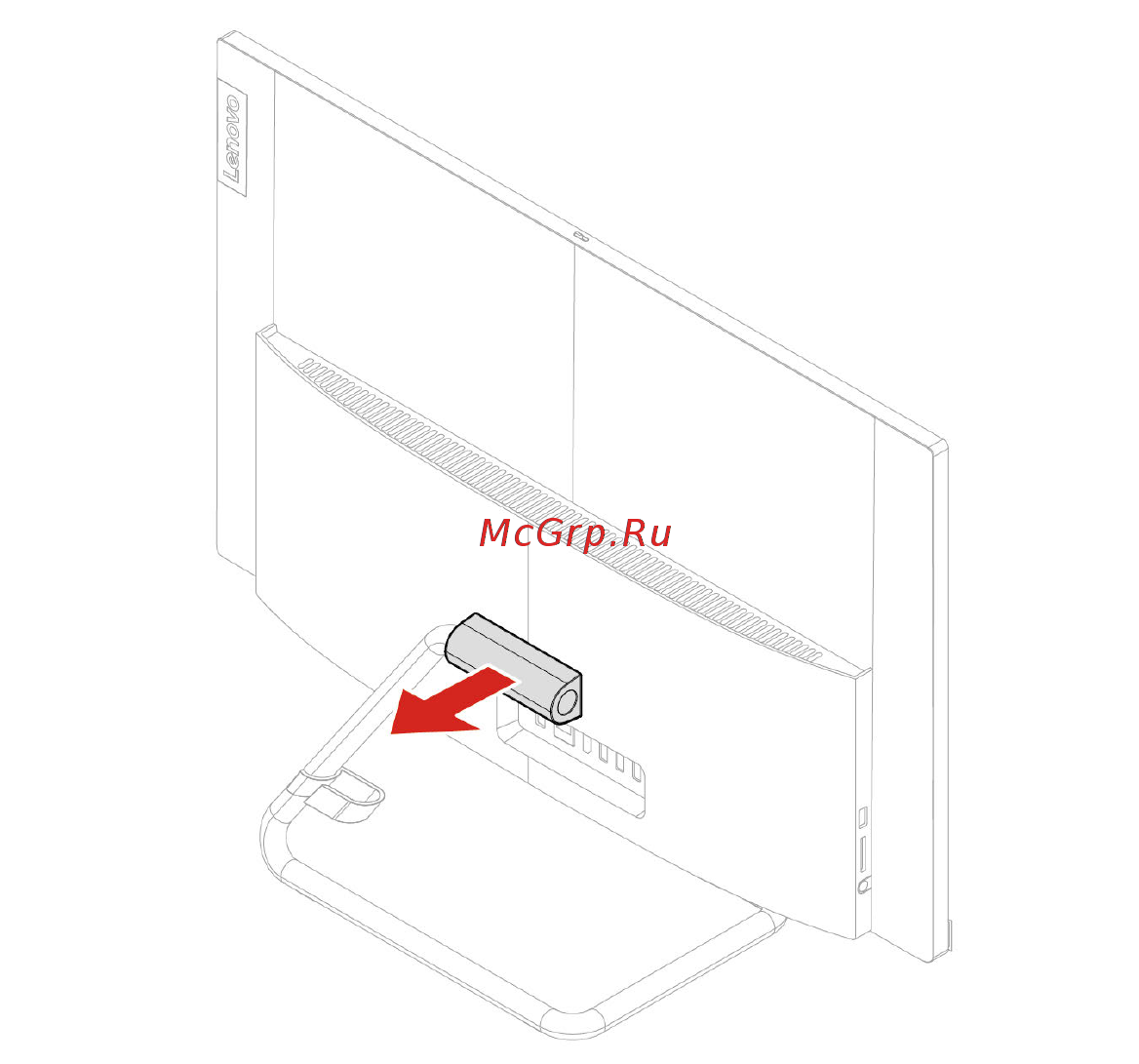 Lenovo IdeaCentre AIO 3 24IIL5 (F0FR0049RK) [46/98] Подставка компьютера
