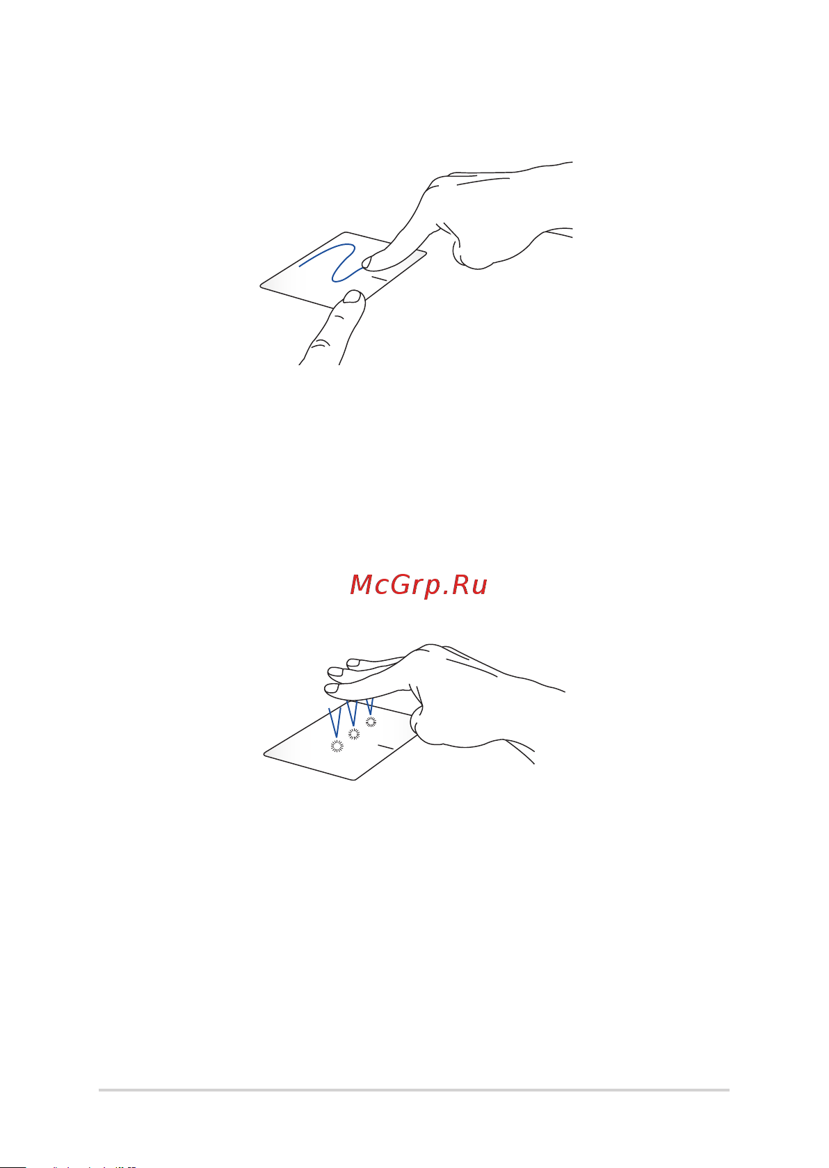 Asus PRO P1440FA-FA2583R [33/104] Three finger gestures