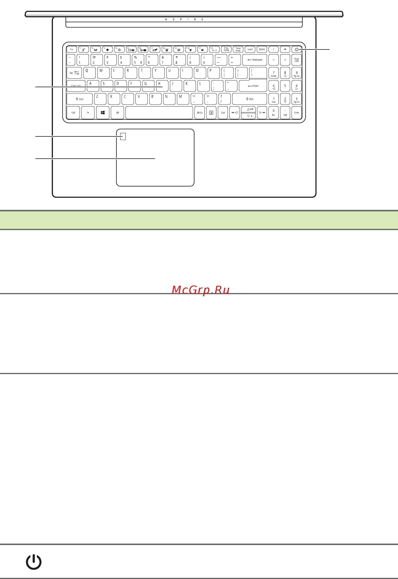 Acer Aspire 5 A515-44G-R26U NX.HW0ER.006 [15/101] Вид клавиатуры