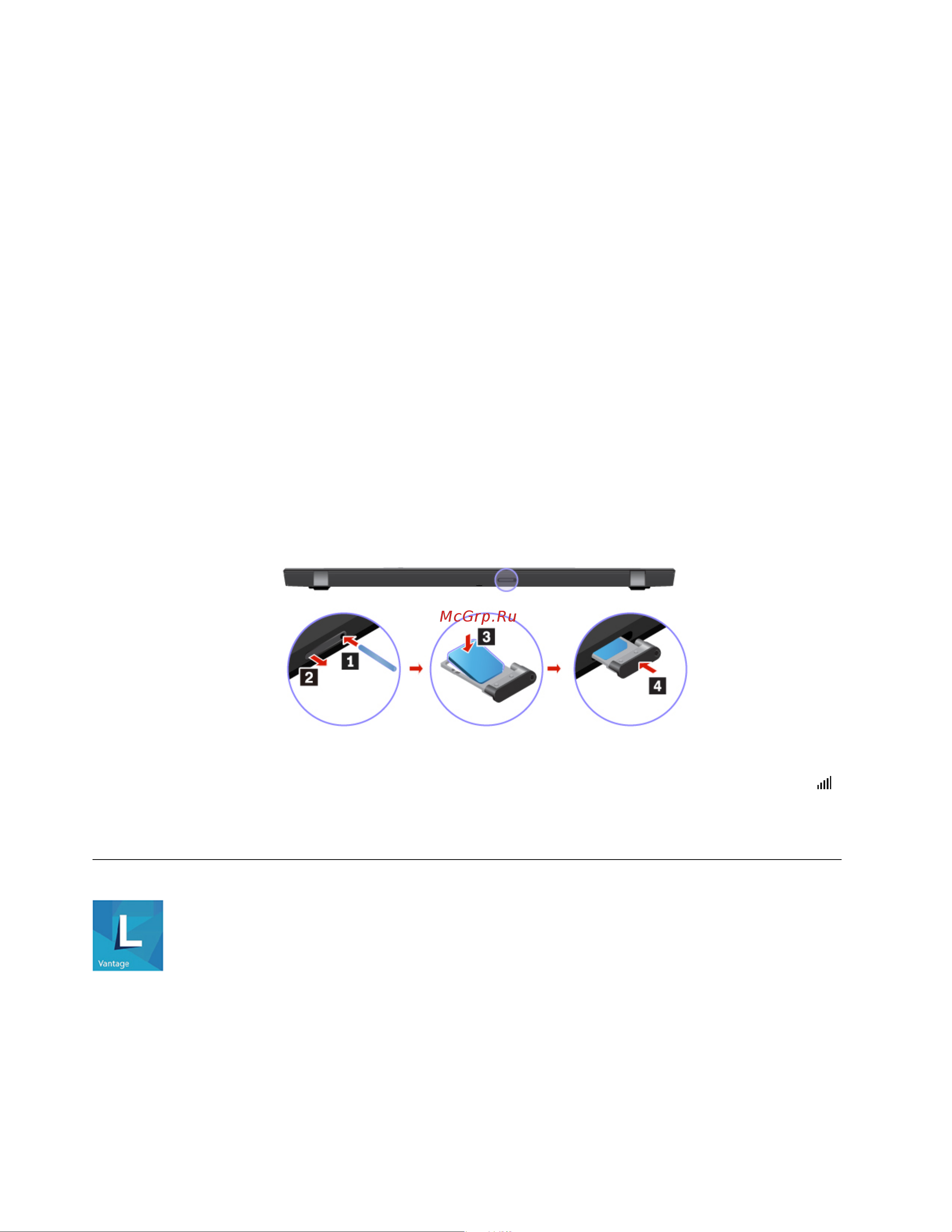 Lenovo ThinkPad X1 Carbon Gen 8 (20U90003RT) [24/122] Подключение к сети сотовой связи