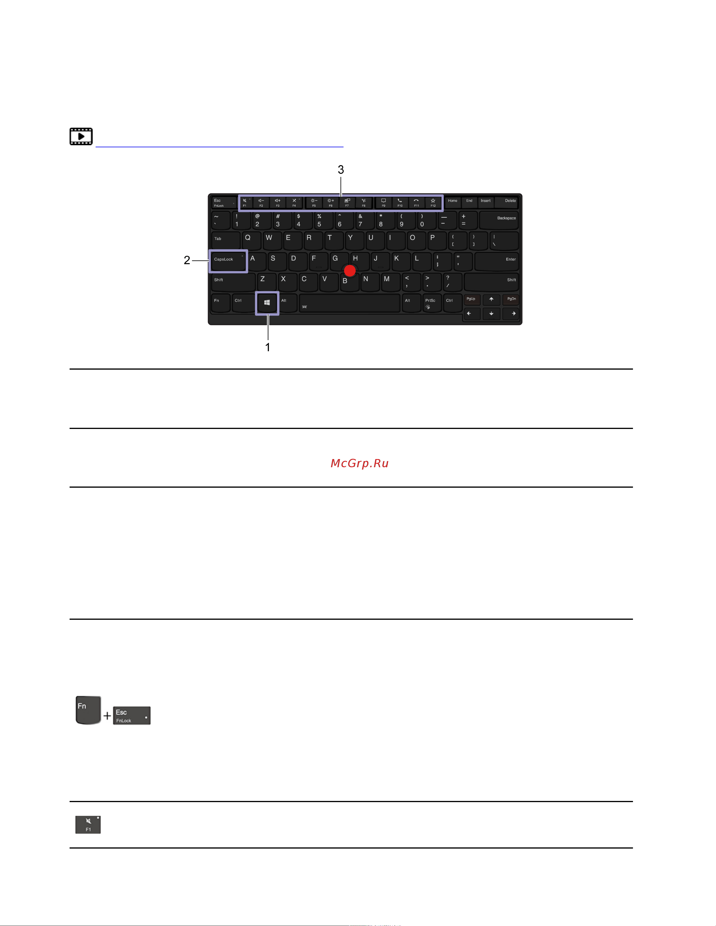 Lenovo ThinkPad X1 Yoga Gen 5 (20UB003GRT) [26/122] Использование сочетаний клавиш
